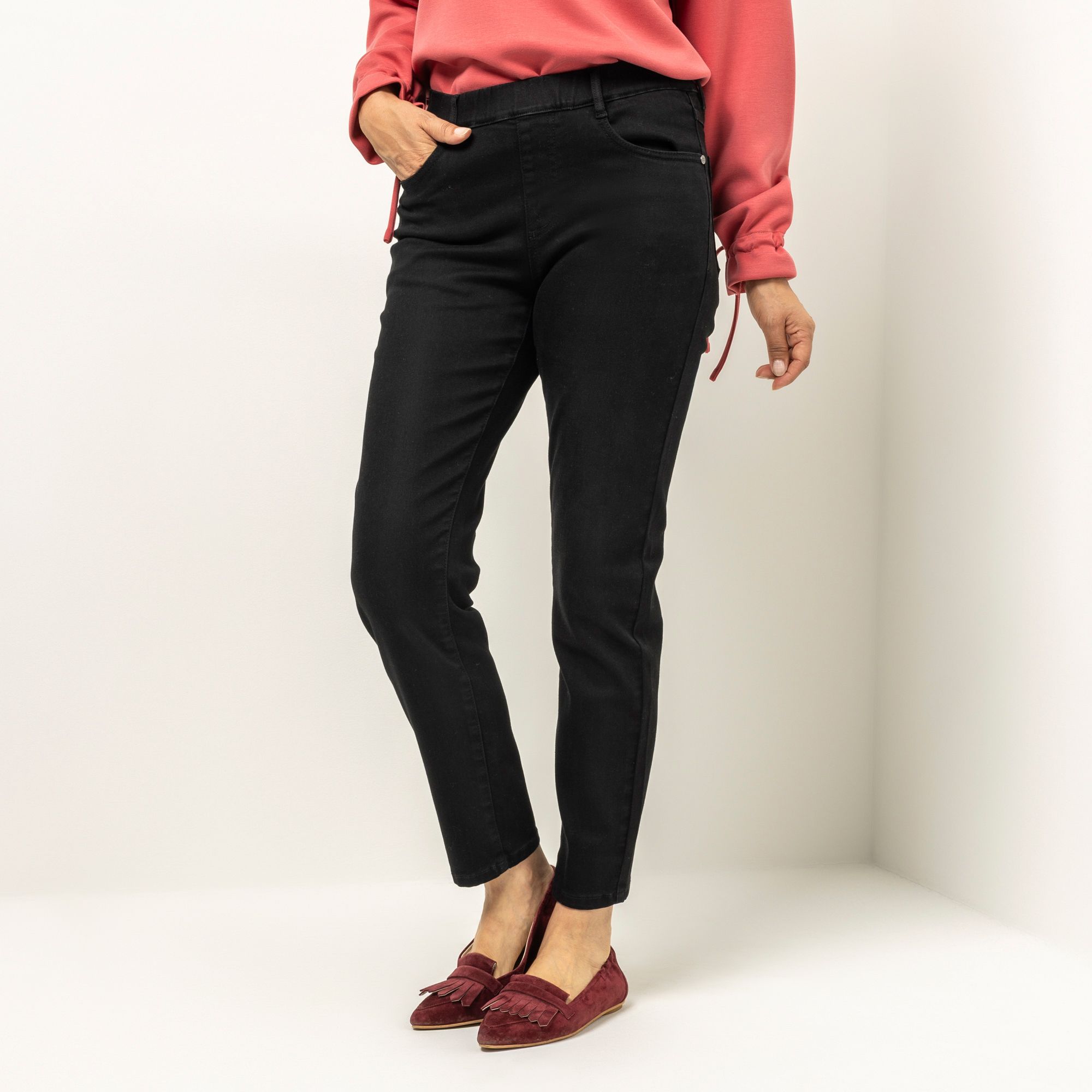 BRUCE DARNELL Jeggings, knöchellang Rundumdehnbund Gürtelschlaufen slim fit
