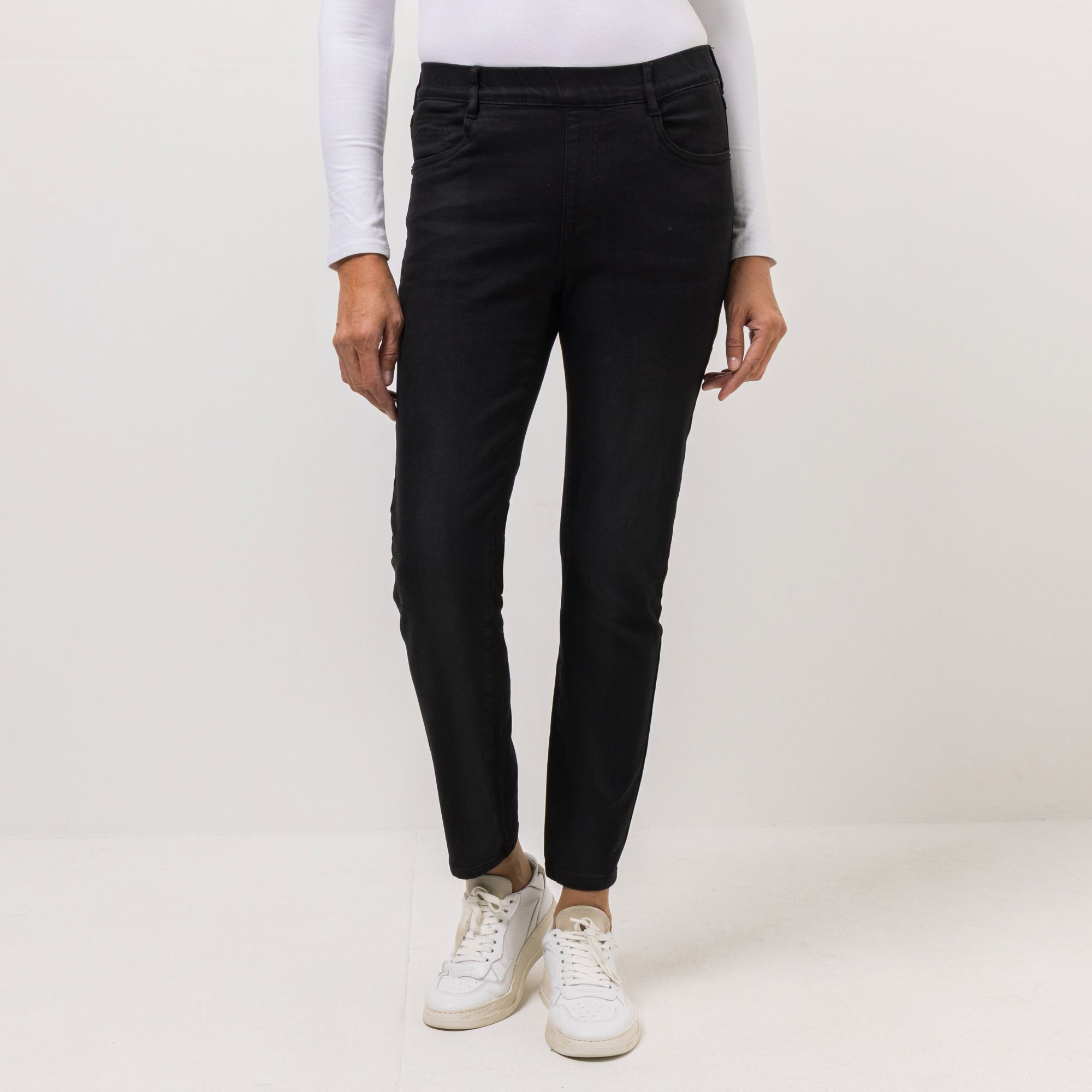BRUCE DARNELL Jeggings, knöchellang Rundumdehnbund Gürtelschlaufen slim fit