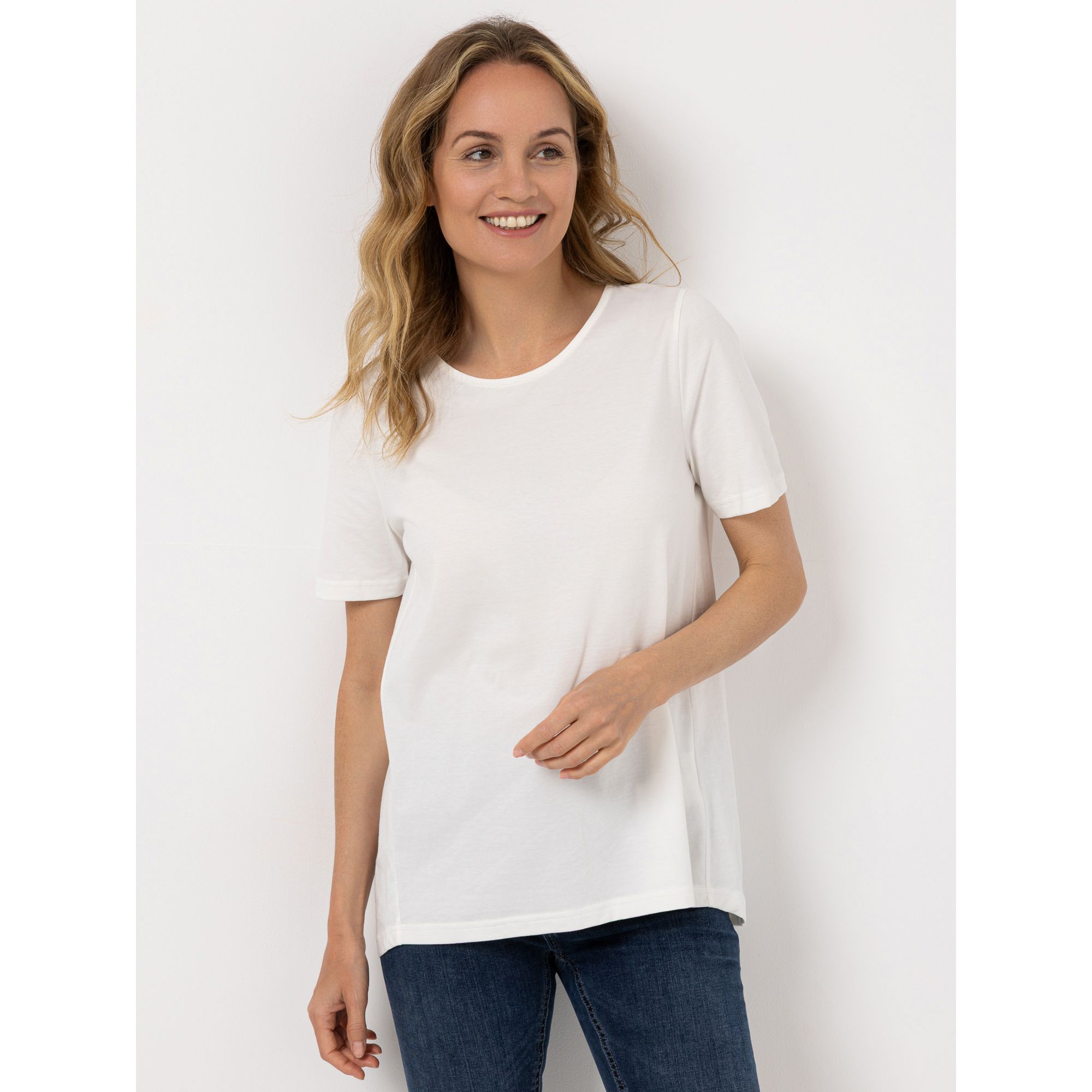 Green Cotton by Peter Hahn Shirt,1/2-Arm Style Benedikte Rundhalsausschnitt