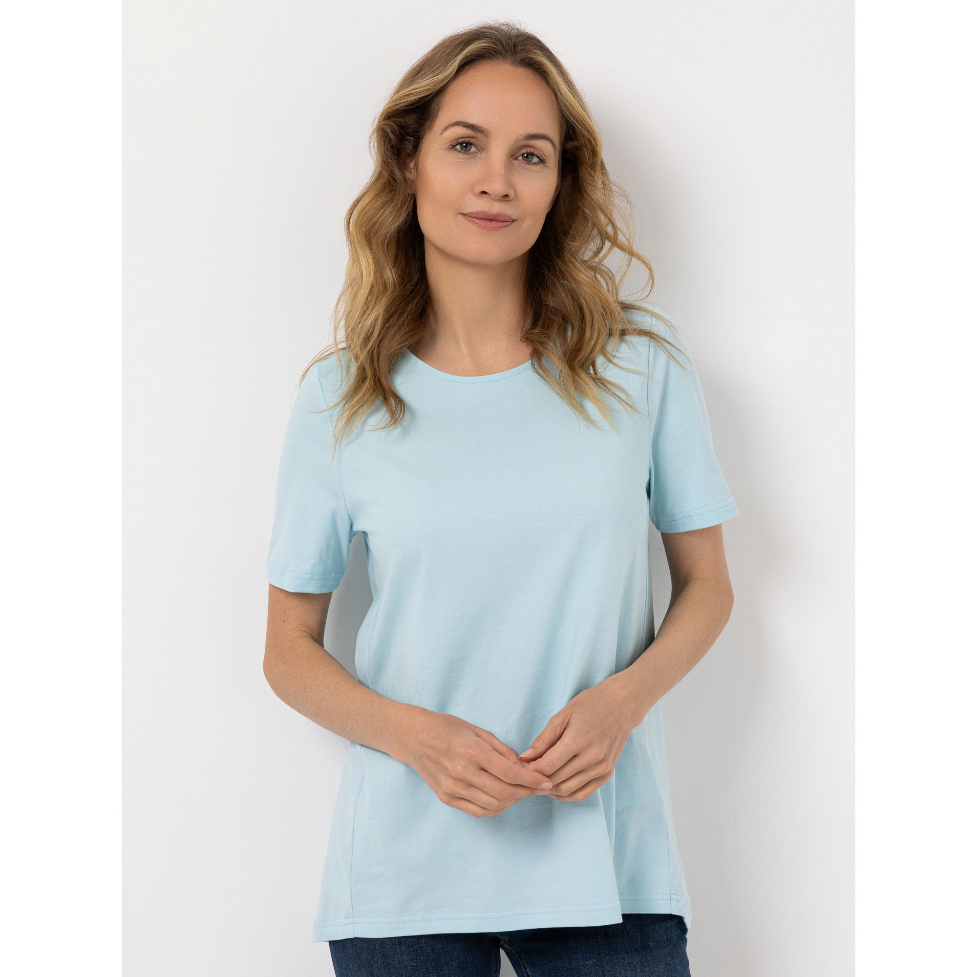 Green Cotton by Peter Hahn Shirt,1/2-Arm Style Benedikte Rundhalsausschnitt