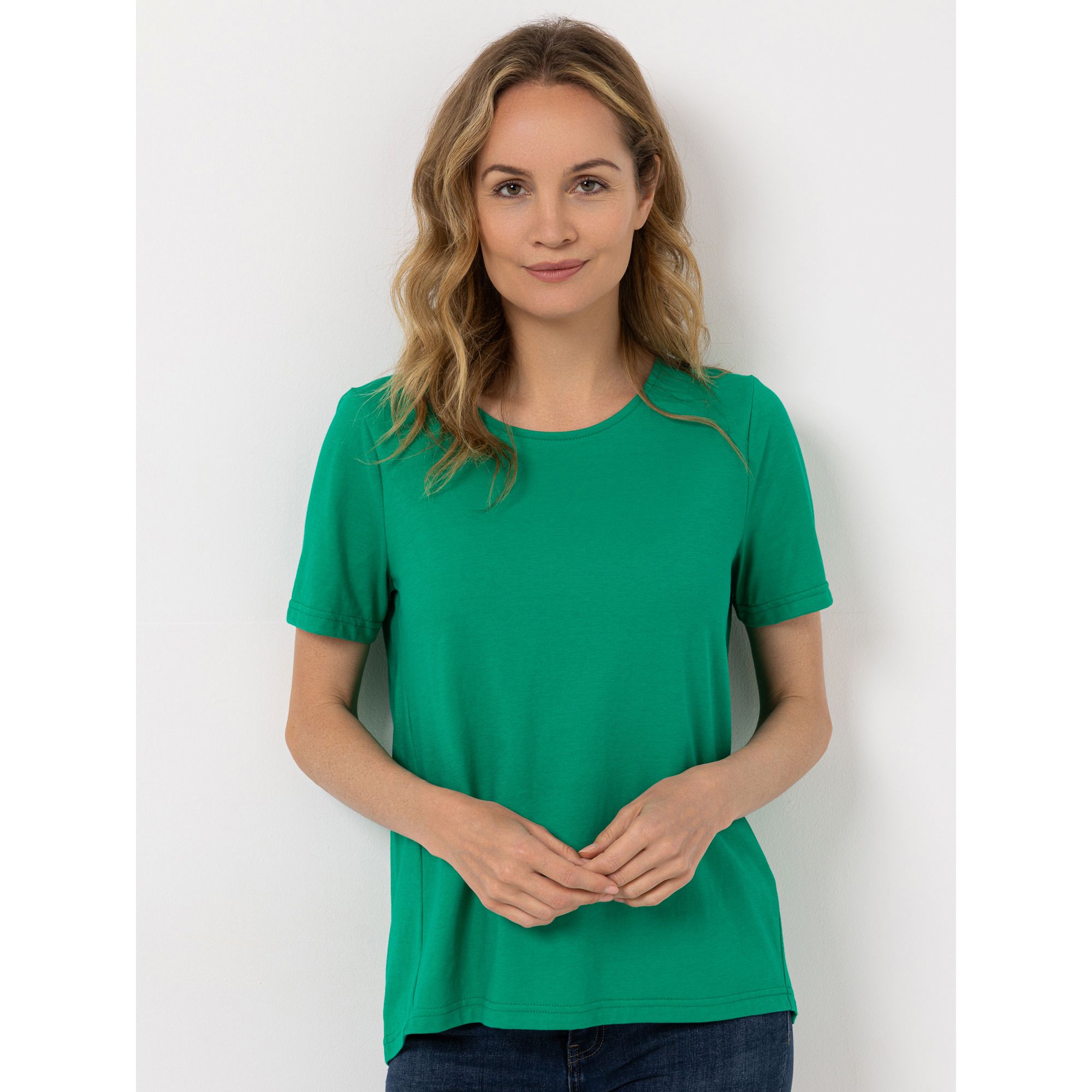 Green Cotton by Peter Hahn Shirt,1/2-Arm Style Benedikte Rundhalsausschnitt