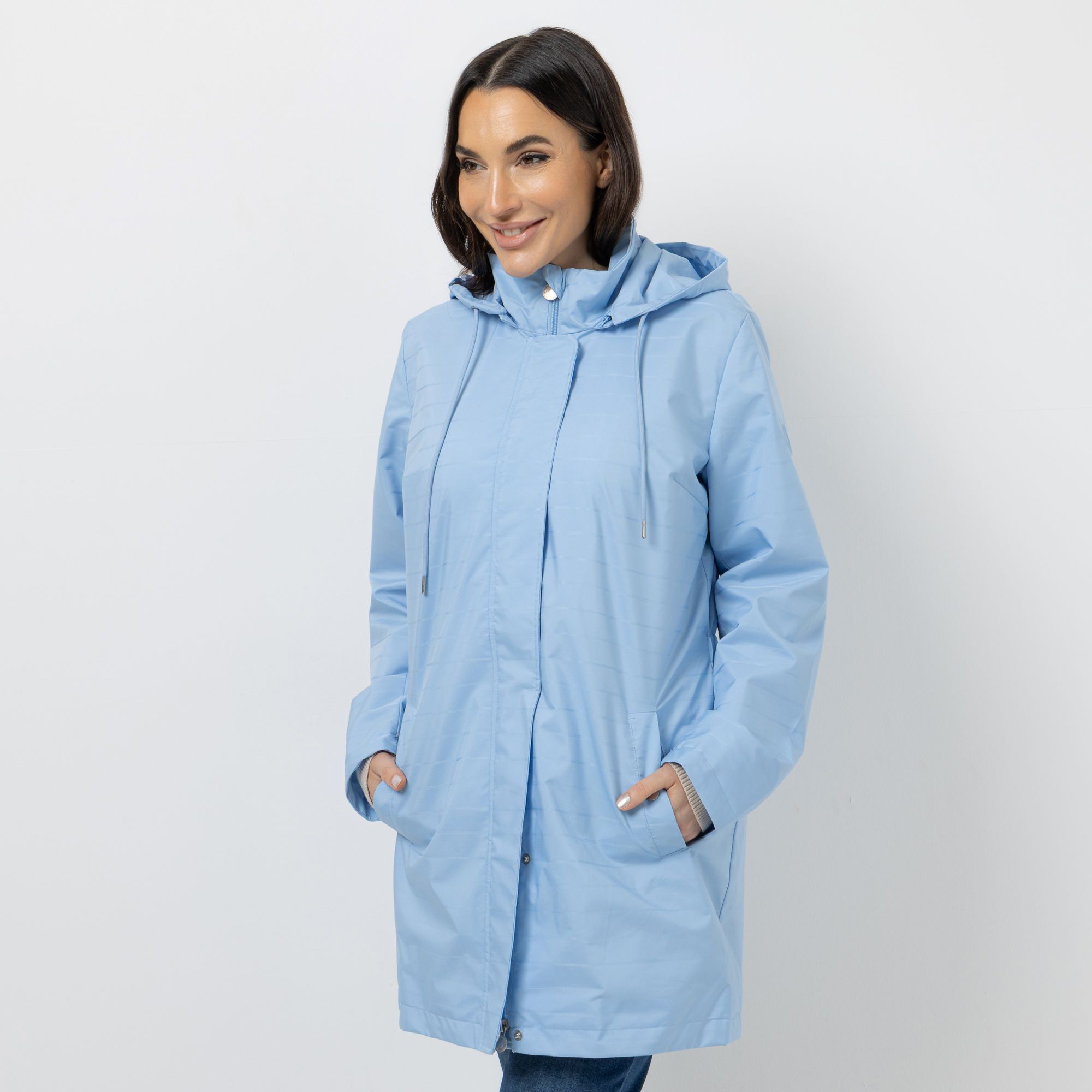 CENTIGRADE Parka, 1/1 Arm abnehmbare Kapuze 2-Wege-Reißverschluss dezenter Streifen