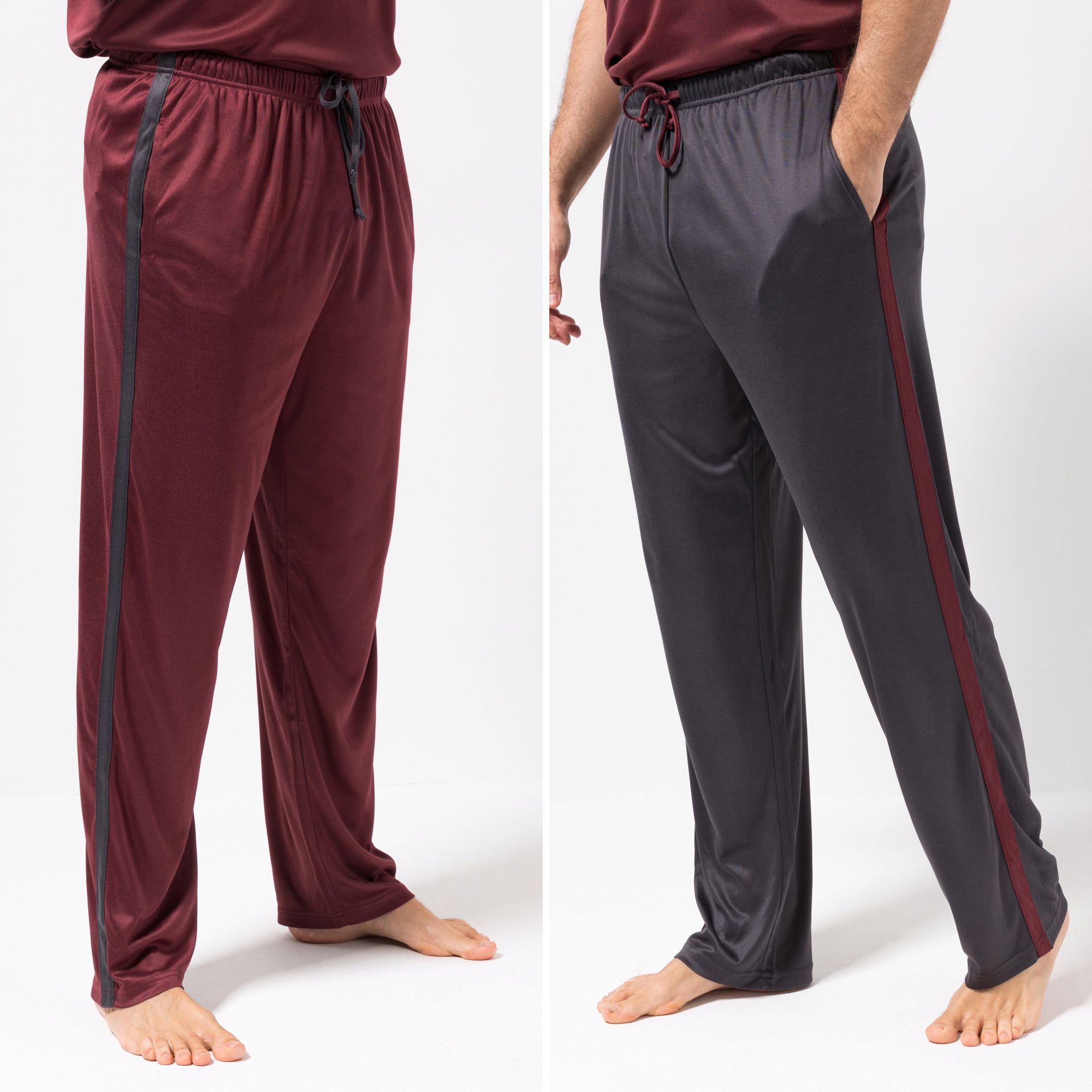 MEN'S TOUCH 2 Hosen 1/1-Länge Mikrofaser Kontraststreifen