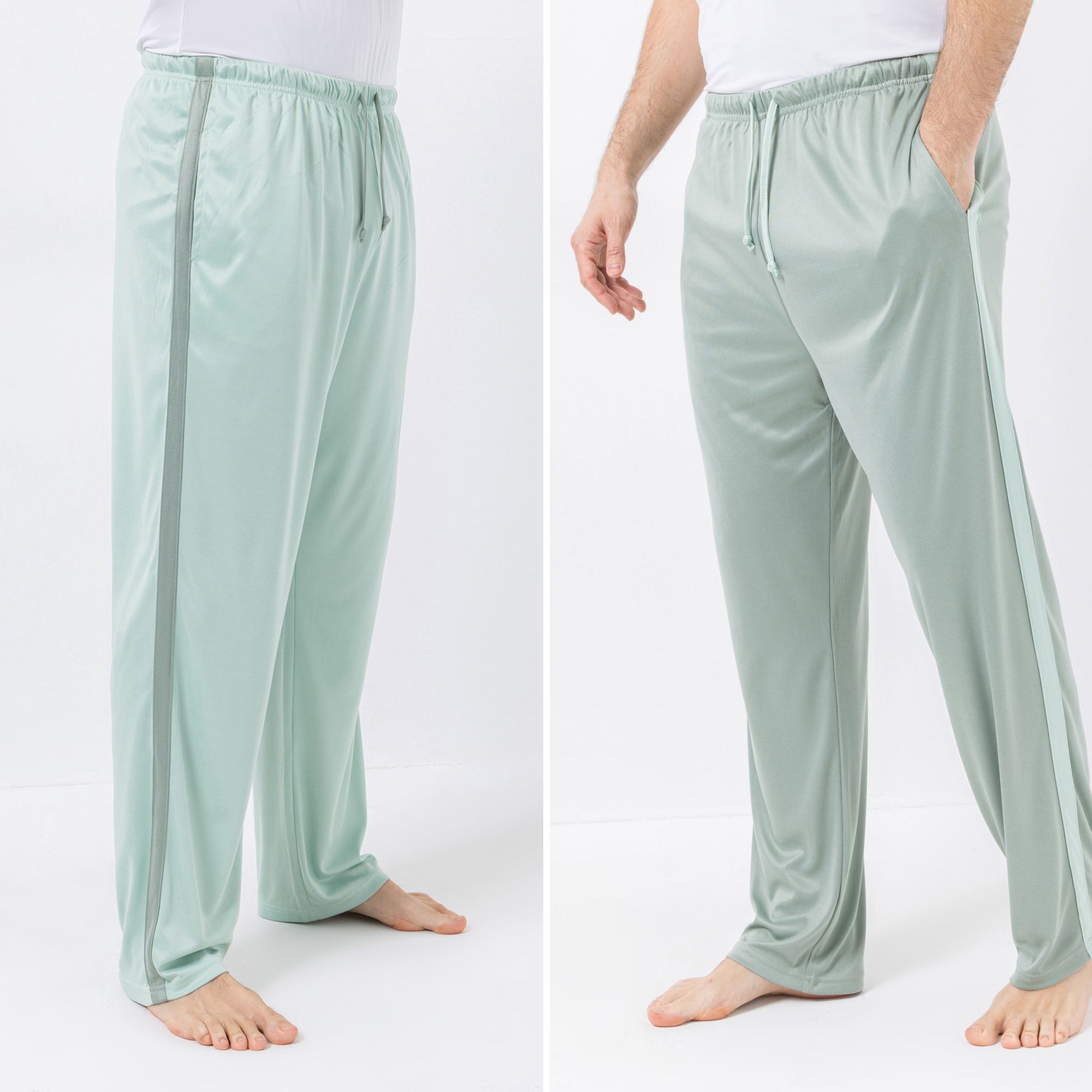 MEN'S TOUCH 2 Hosen 1/1-Länge Mikrofaser Kontraststreifen