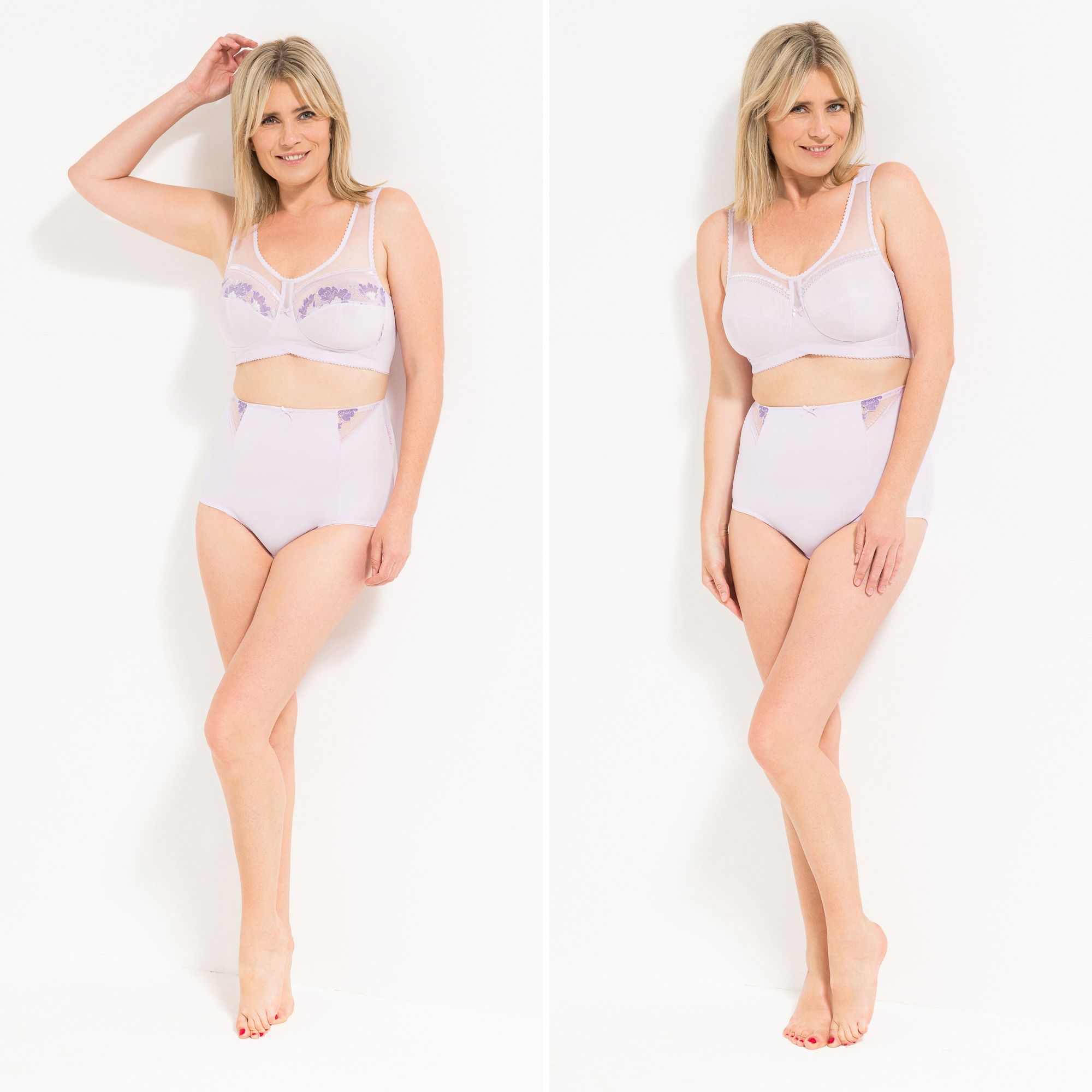 LITTLE ROSE 2 Entlastungs-BHs Mikrofasermischung Passform Lady florale Spitze