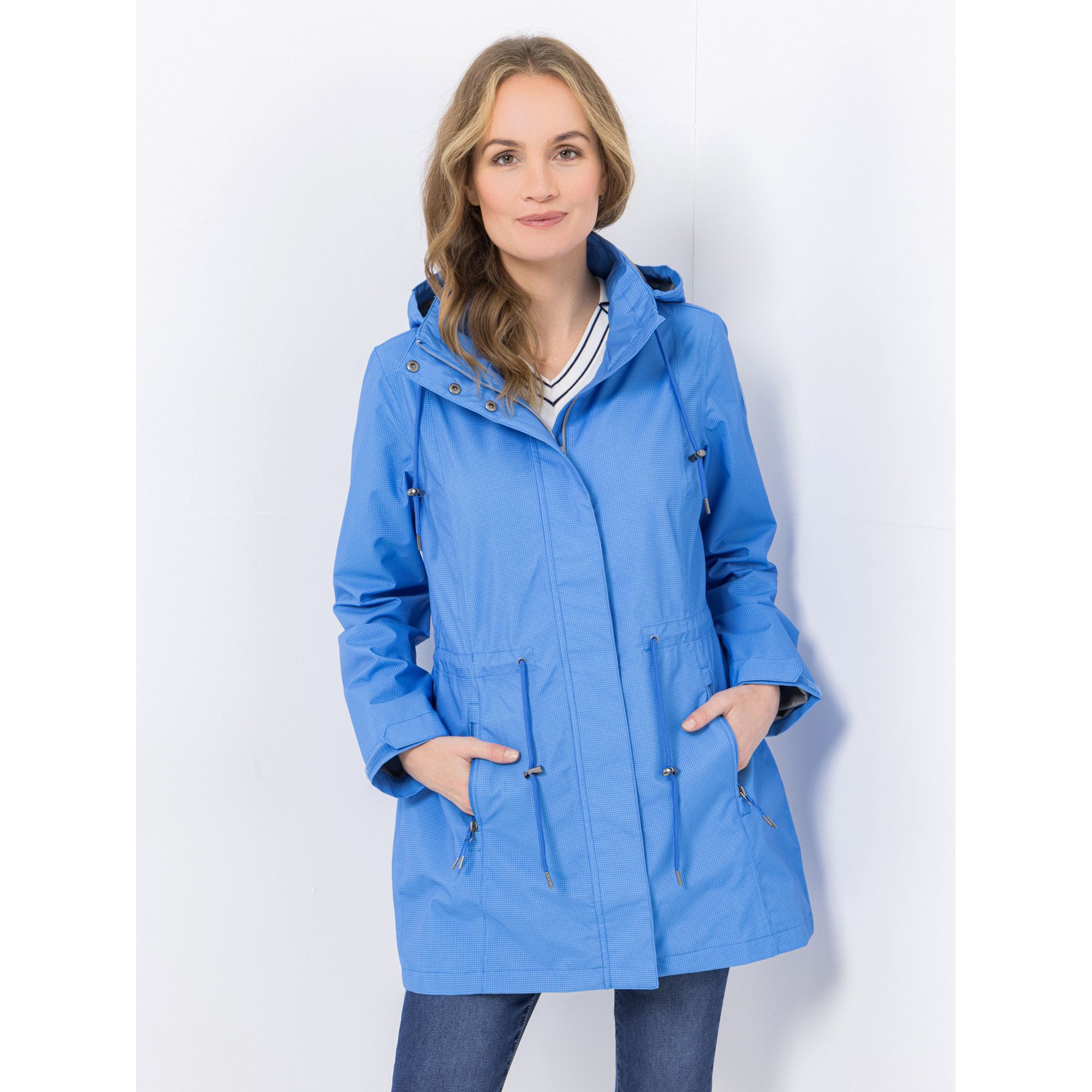 CENTIGRADE ACTIVE Funktionsparka abnehmbare Kapuze wasserdicht Karodruck