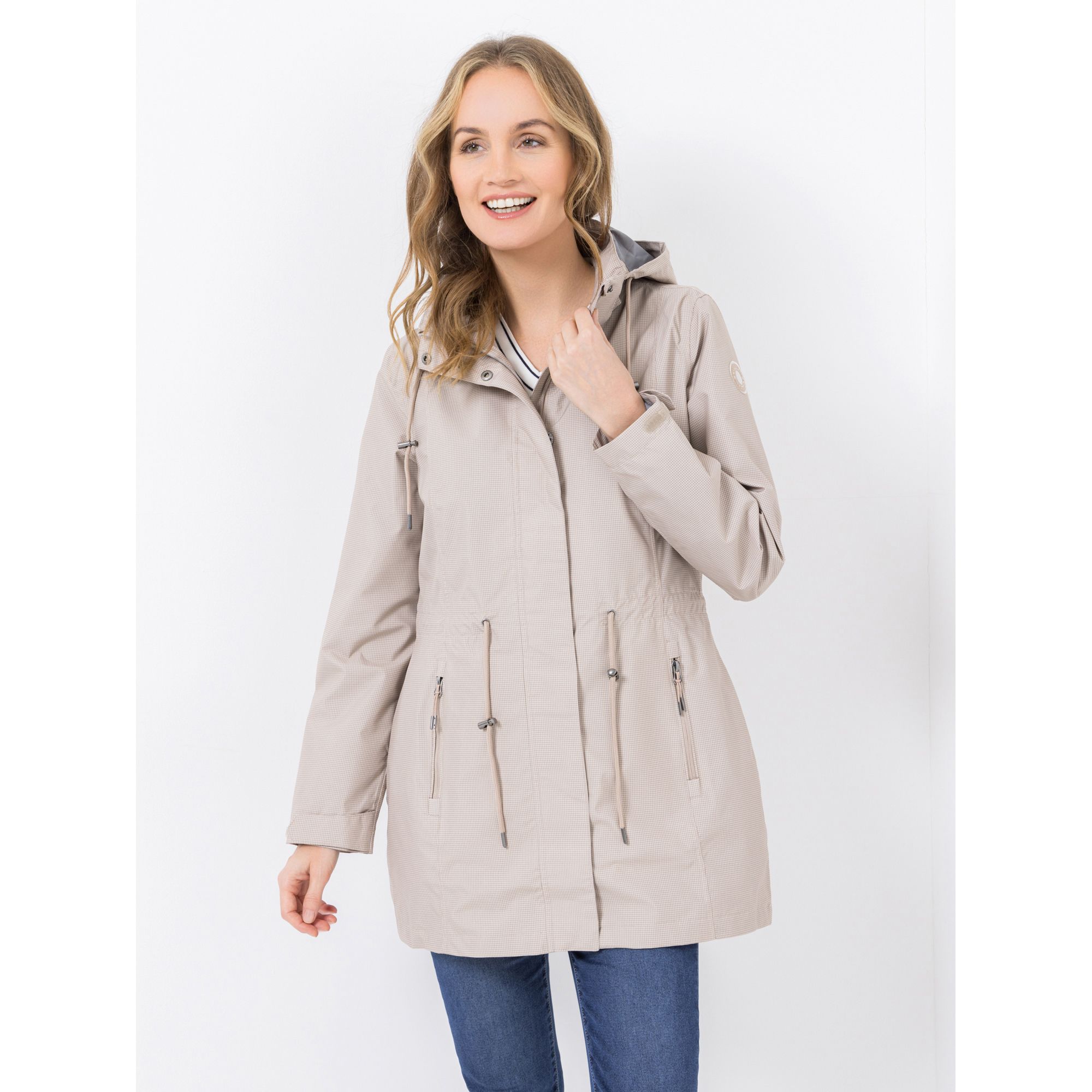 CENTIGRADE ACTIVE Funktionsparka abnehmbare Kapuze wasserdicht Karodruck