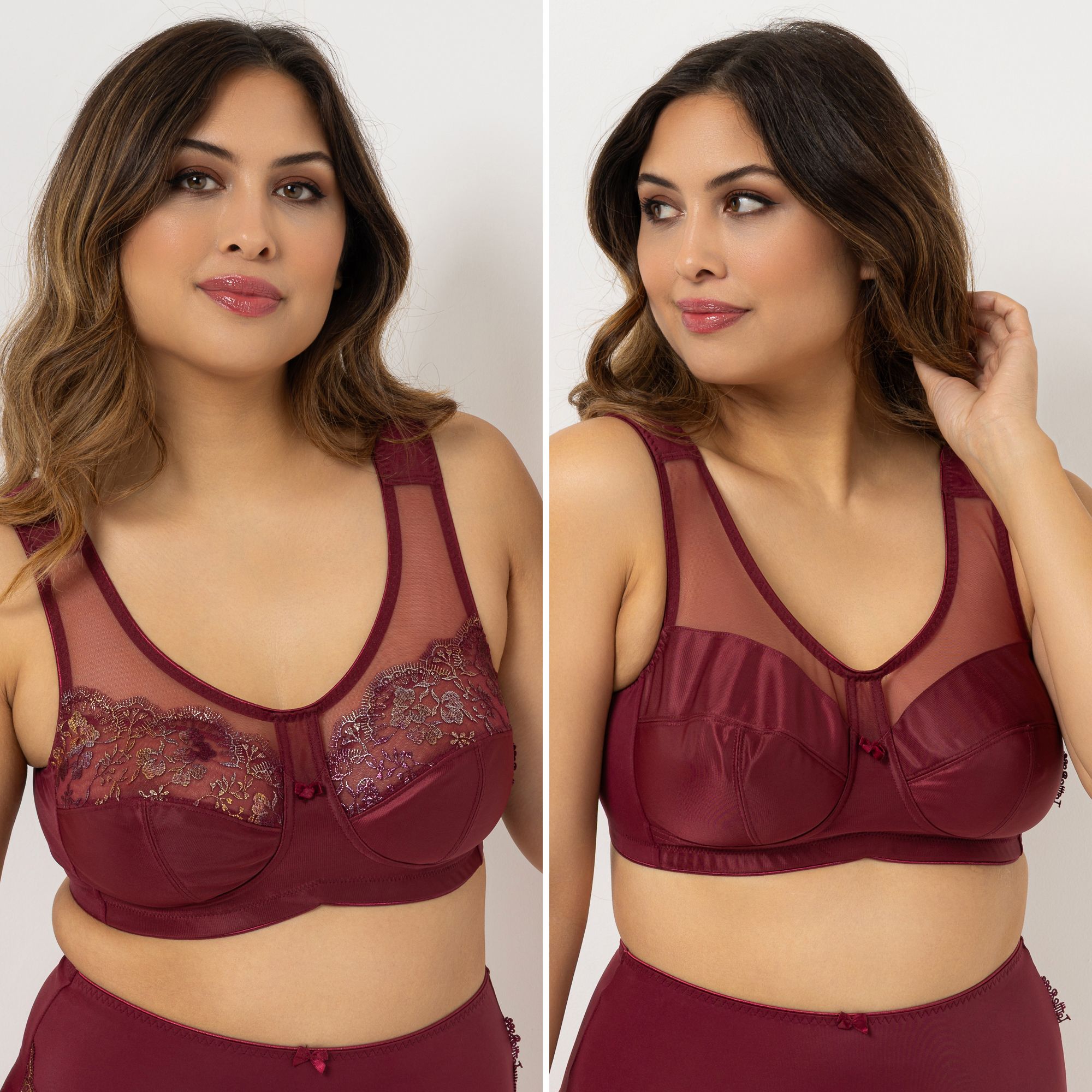 LITTLE ROSE 2 Entlastungs-BHs Mikrofasermischung Passform Lady Metallic-Details