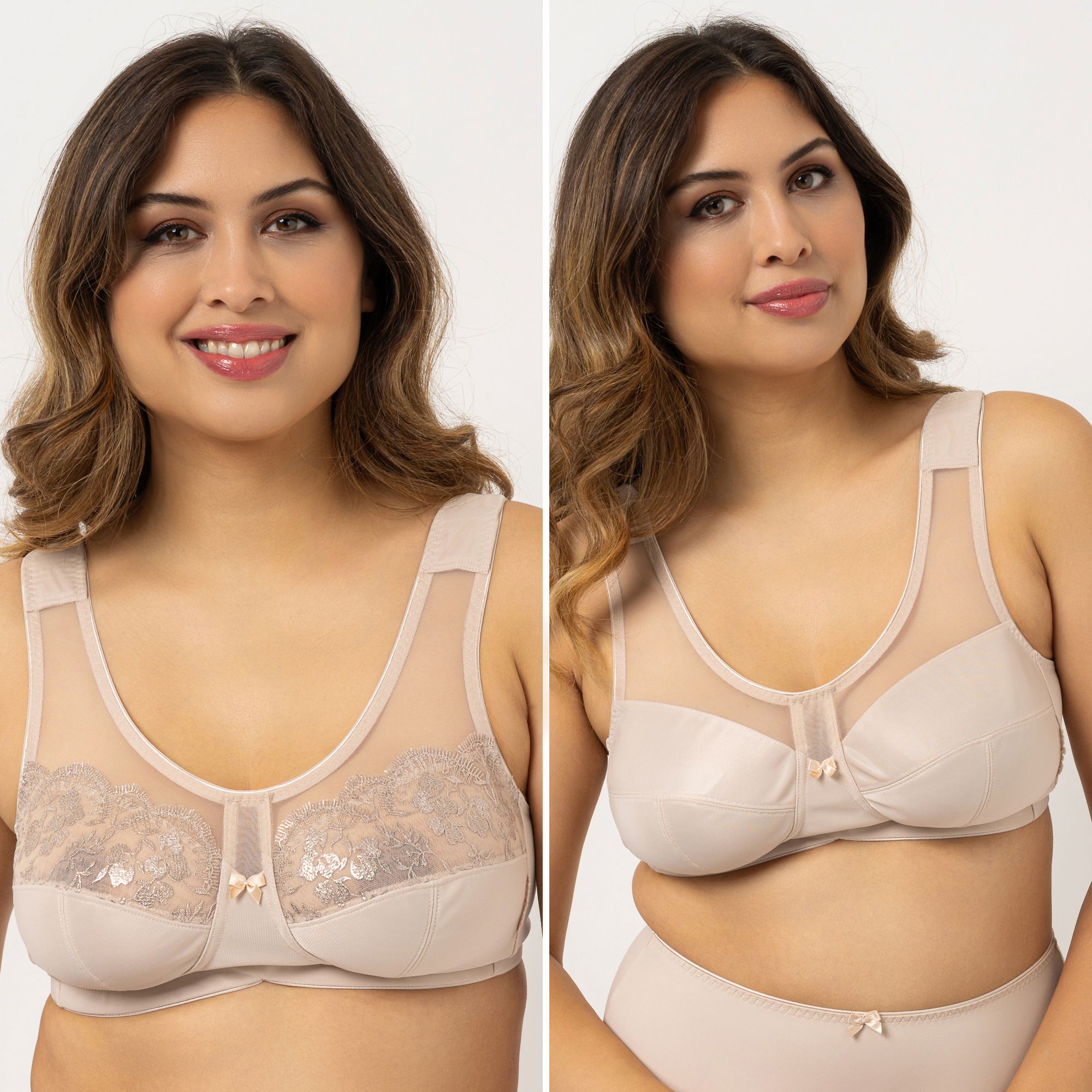 LITTLE ROSE 2 Entlastungs-BHs Mikrofasermischung Passform Lady Metallic-Details