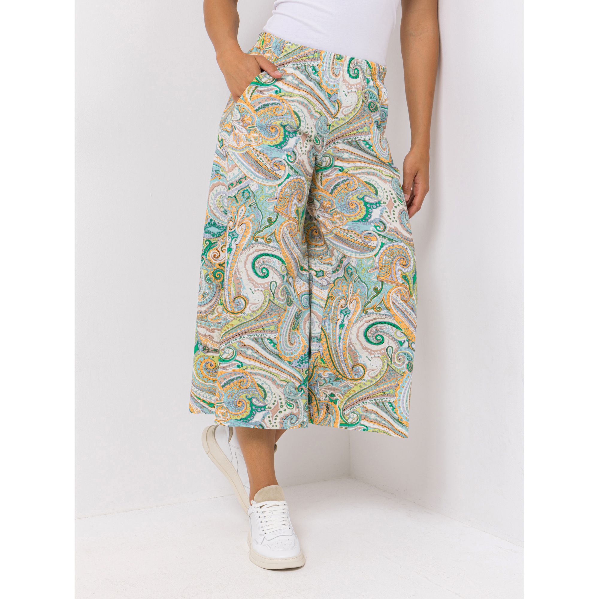 Green Cotton by Peter Hahn Culotte, 7/8-Länge Style Henriette Rundumdehnbund