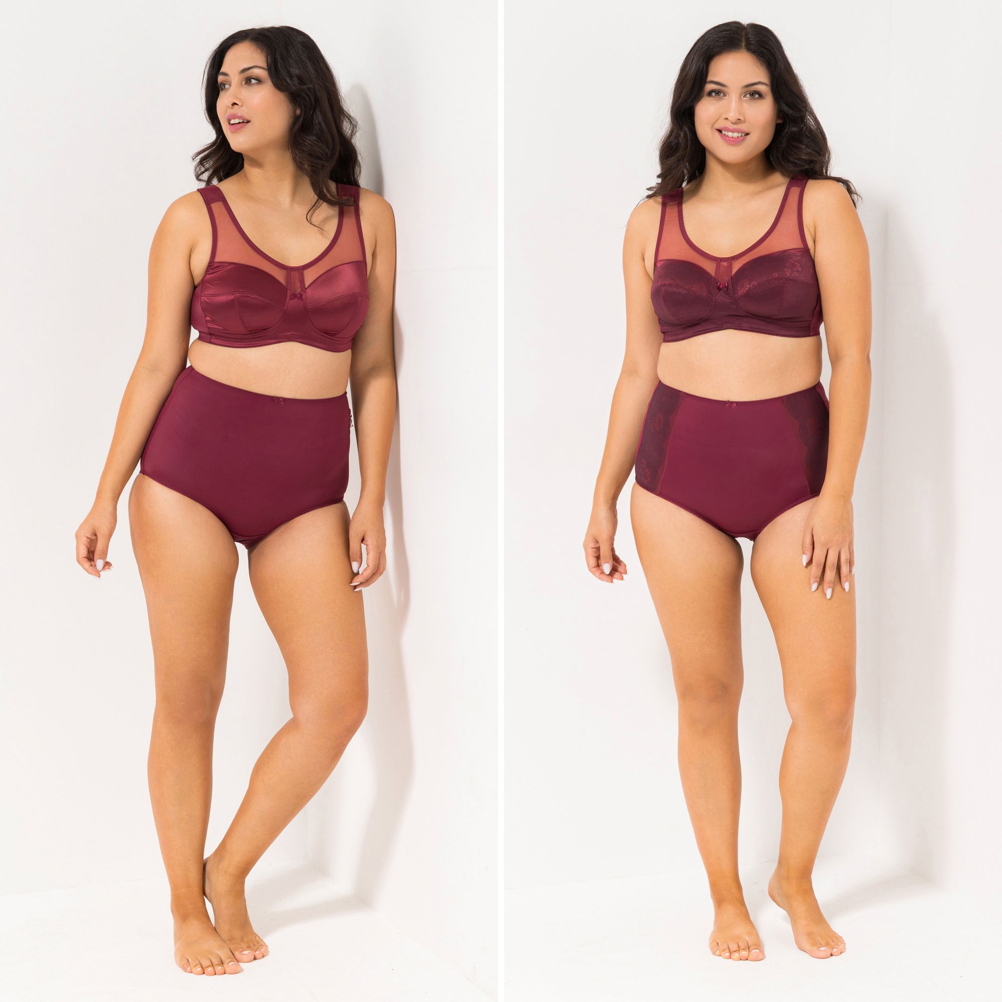 LITTLE ROSE 2 Entlastungs-BHs Mikrofasermischung Passform Lady 1x Jacquard Satin