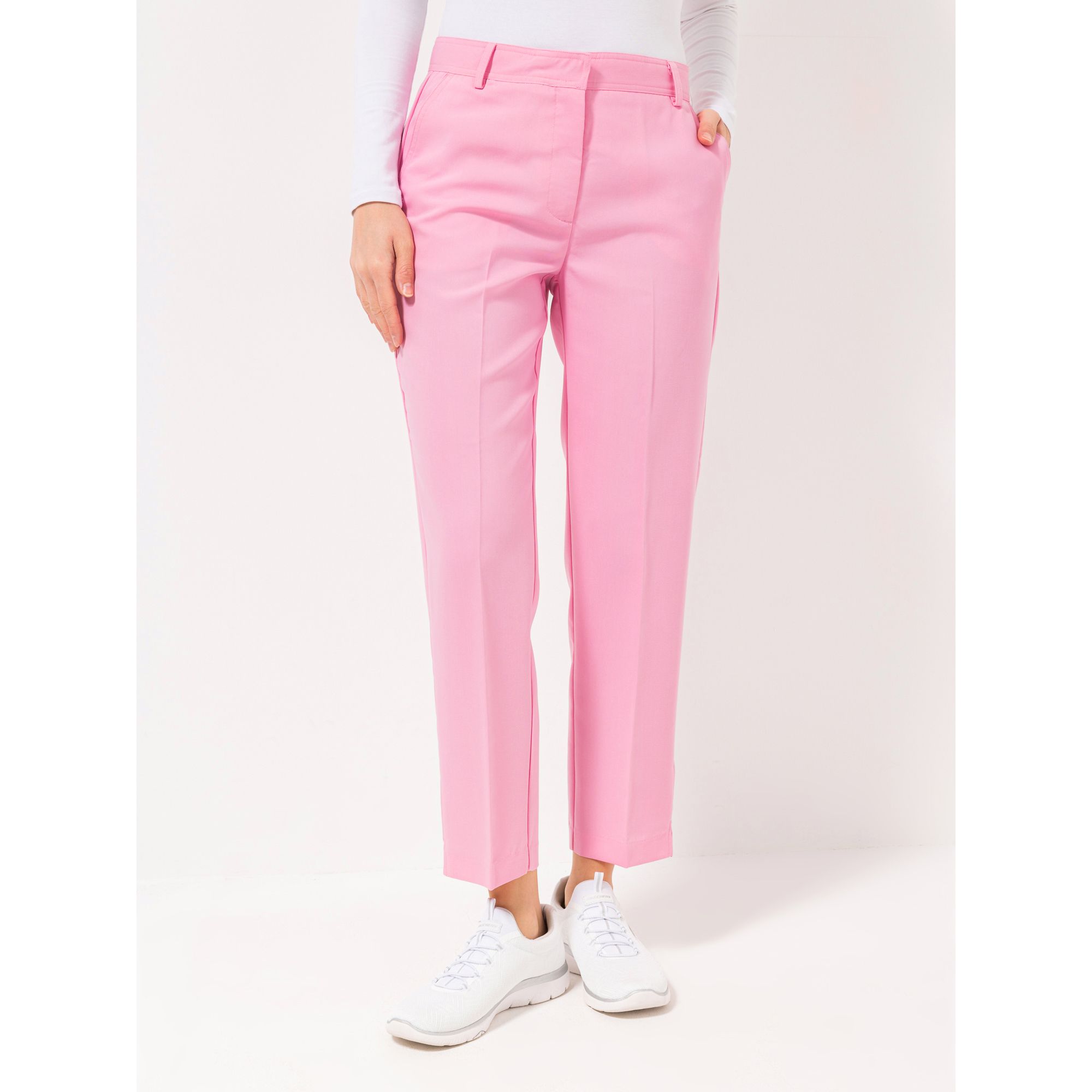 LOVELY SISTERS® Hose, 7/8-Länge Eingriffstaschen Bundfalte Hakenverschluss