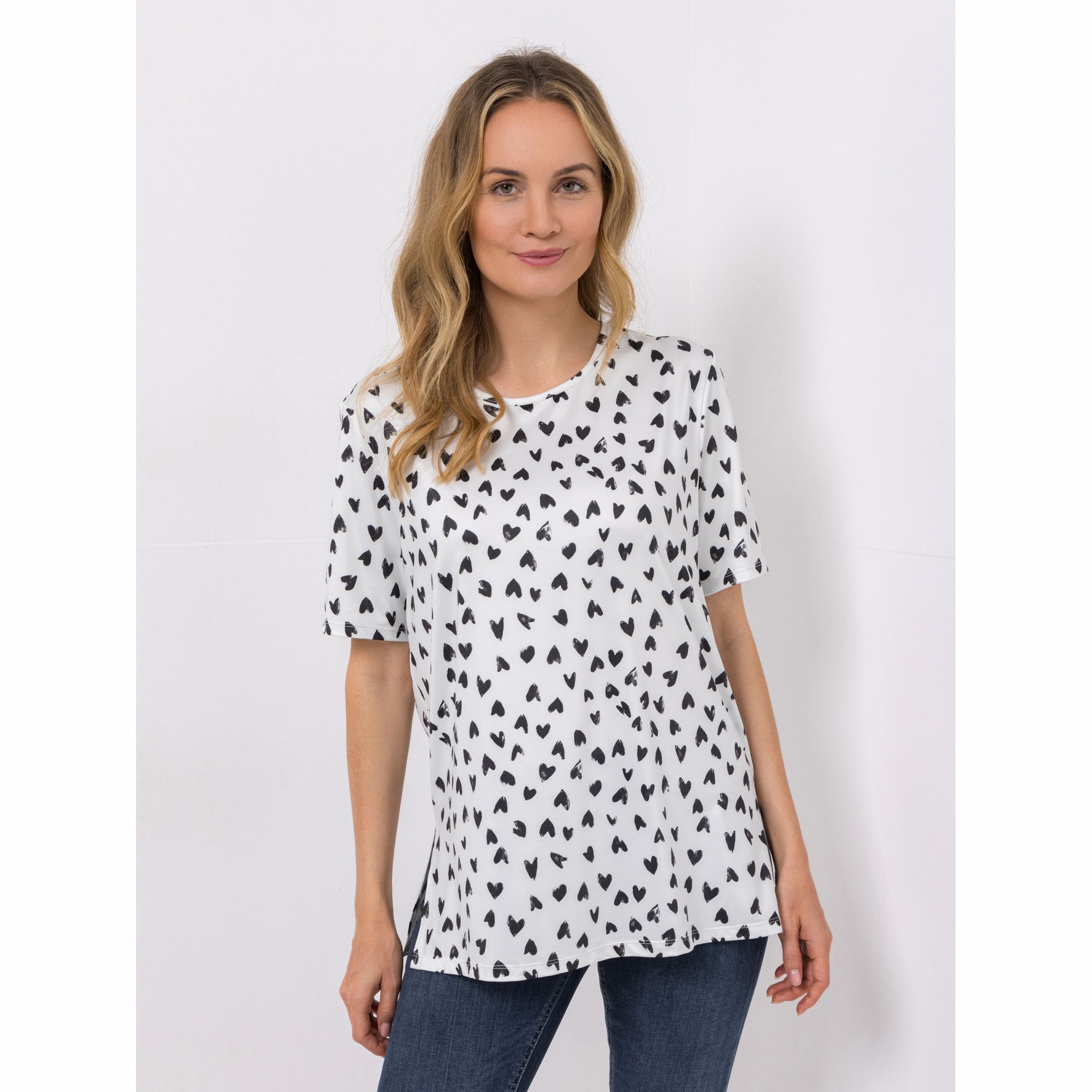 IN-PRINT Shirt 1/2-Arm Rundhalsausschnitt bedruckt