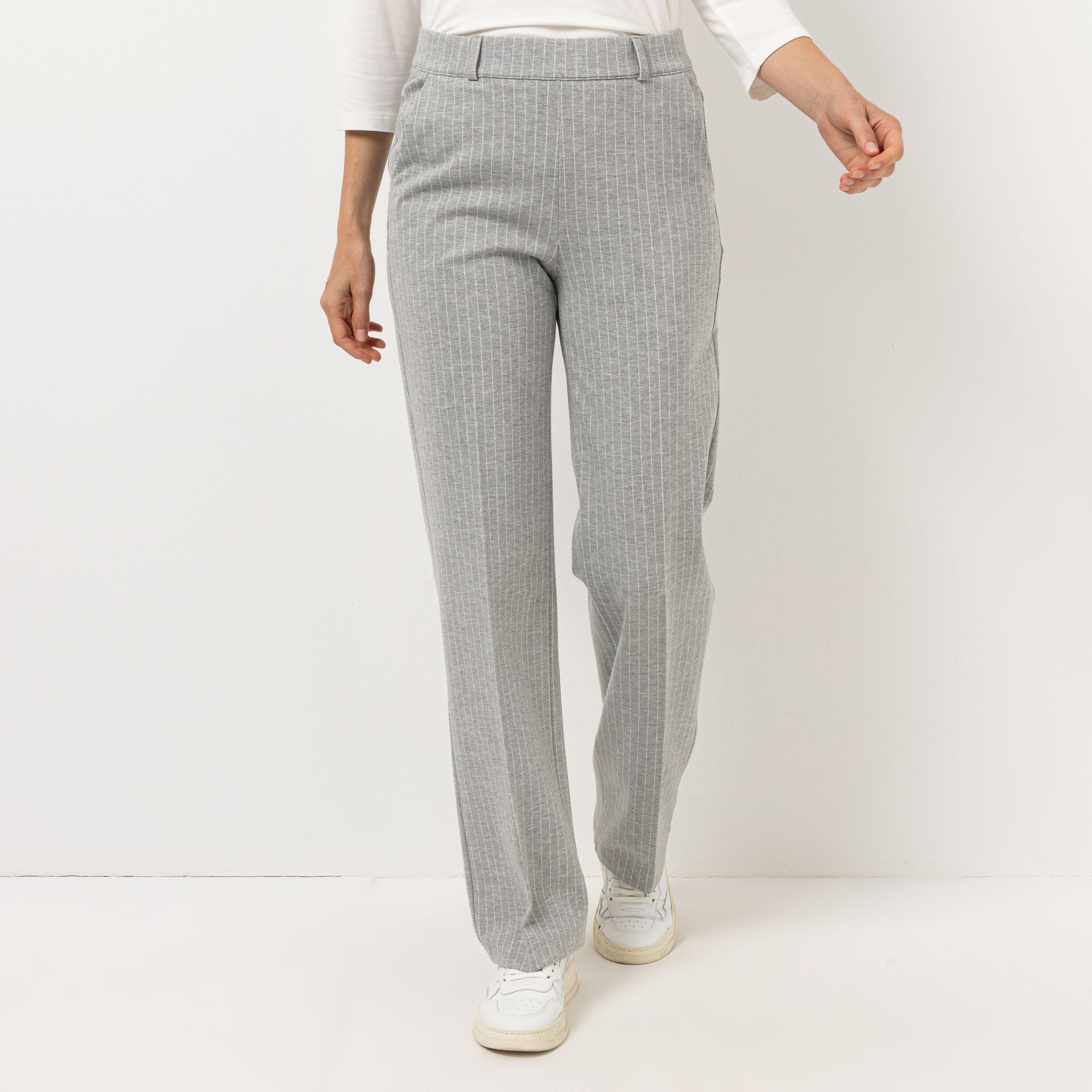 RAPHAELA BY BRAX Hose Lillyth Flared Rundumdehnbund Marlenehose Wide-Leg