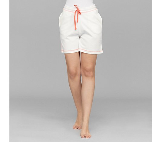LYLA Homewear Shorts Sweat-Qualität Kontrast-Band Kontrast-Nähte