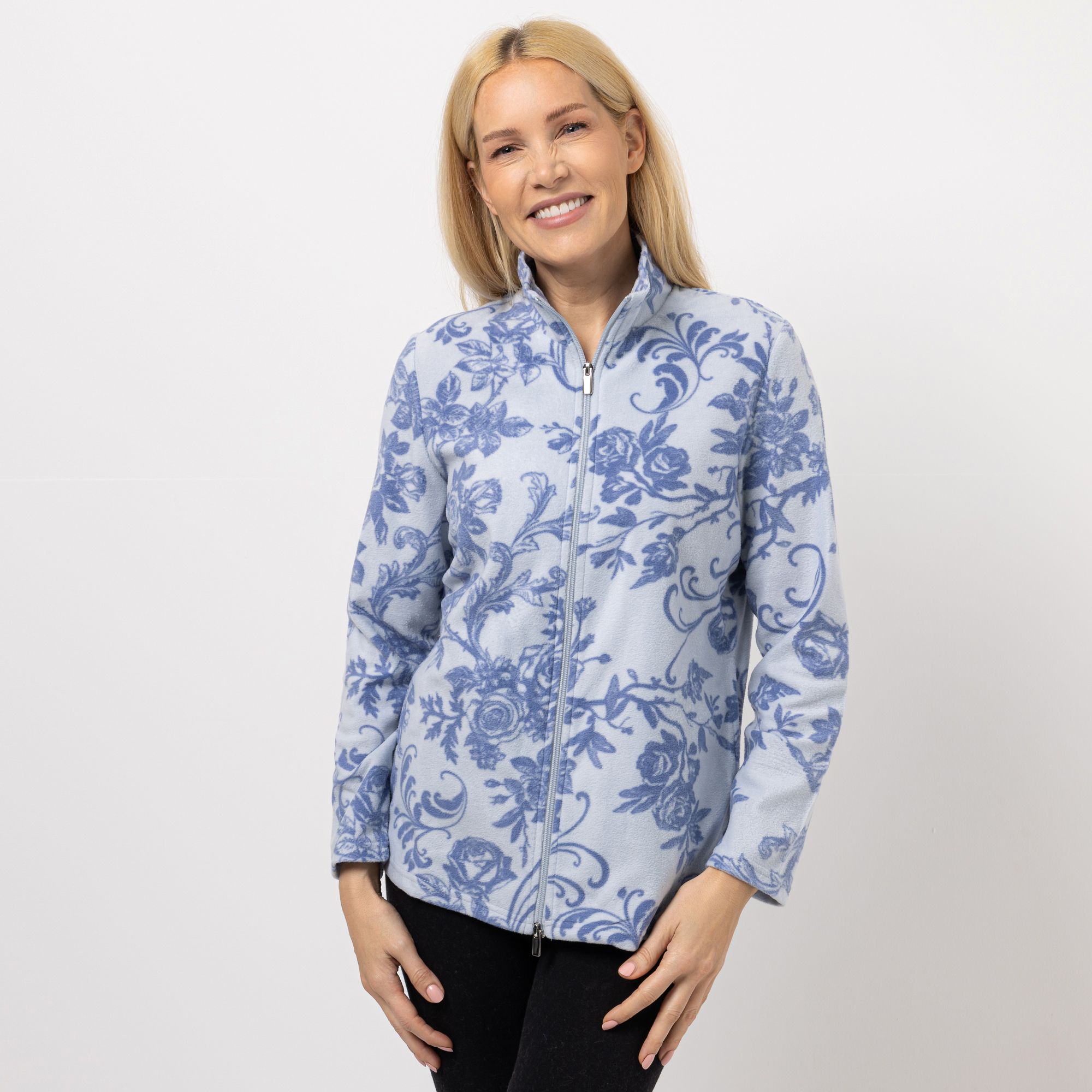 POLARSTERN Jacke Mikrofaser Fleece Stehkragen Seitentaschen