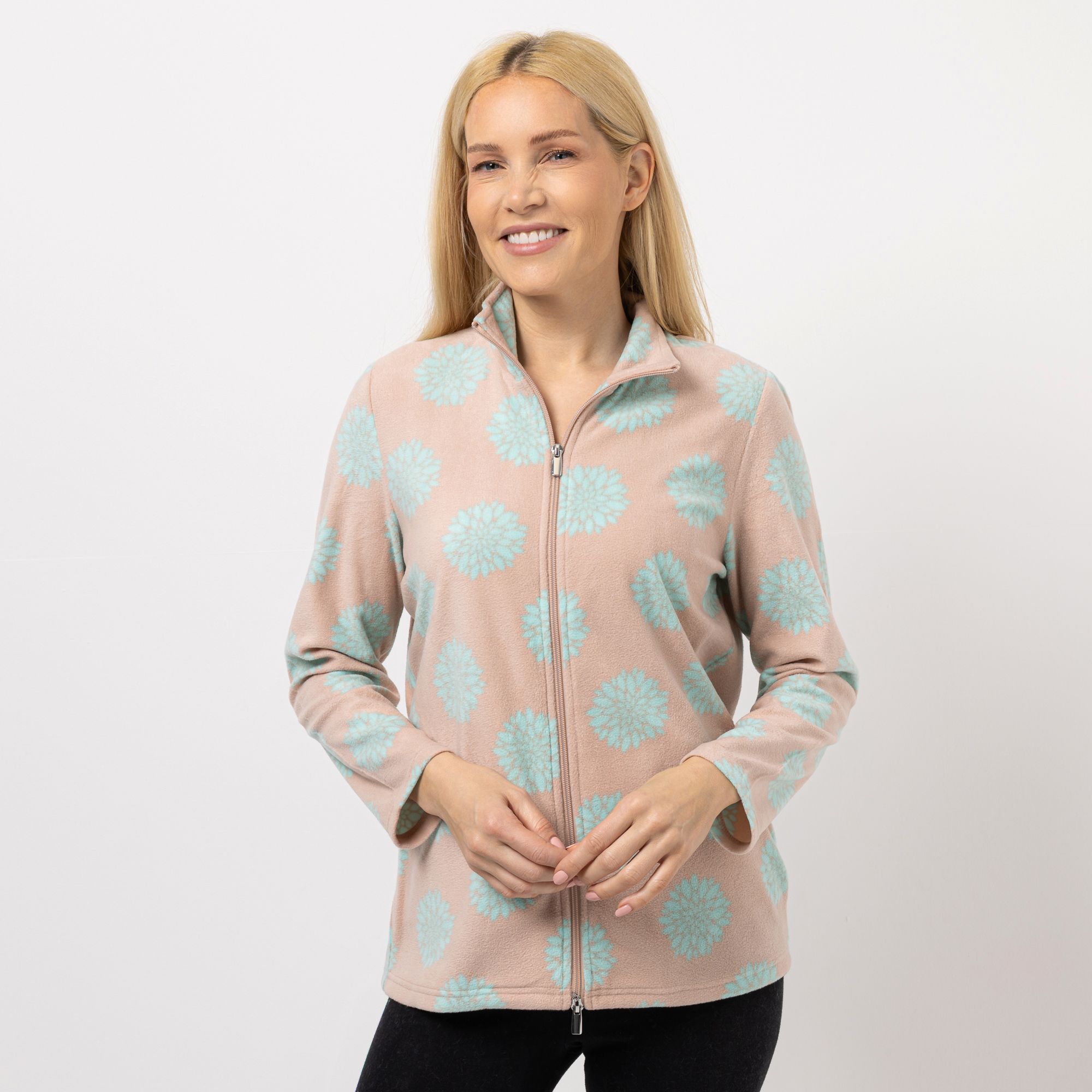 POLARSTERN Jacke Mikrofaser Fleece Stehkragen Seitentaschen