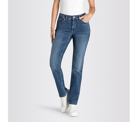 MAC Jeanshose Melanie 5-Pocket-Style erhöhte Leibhöhe gerades Bein