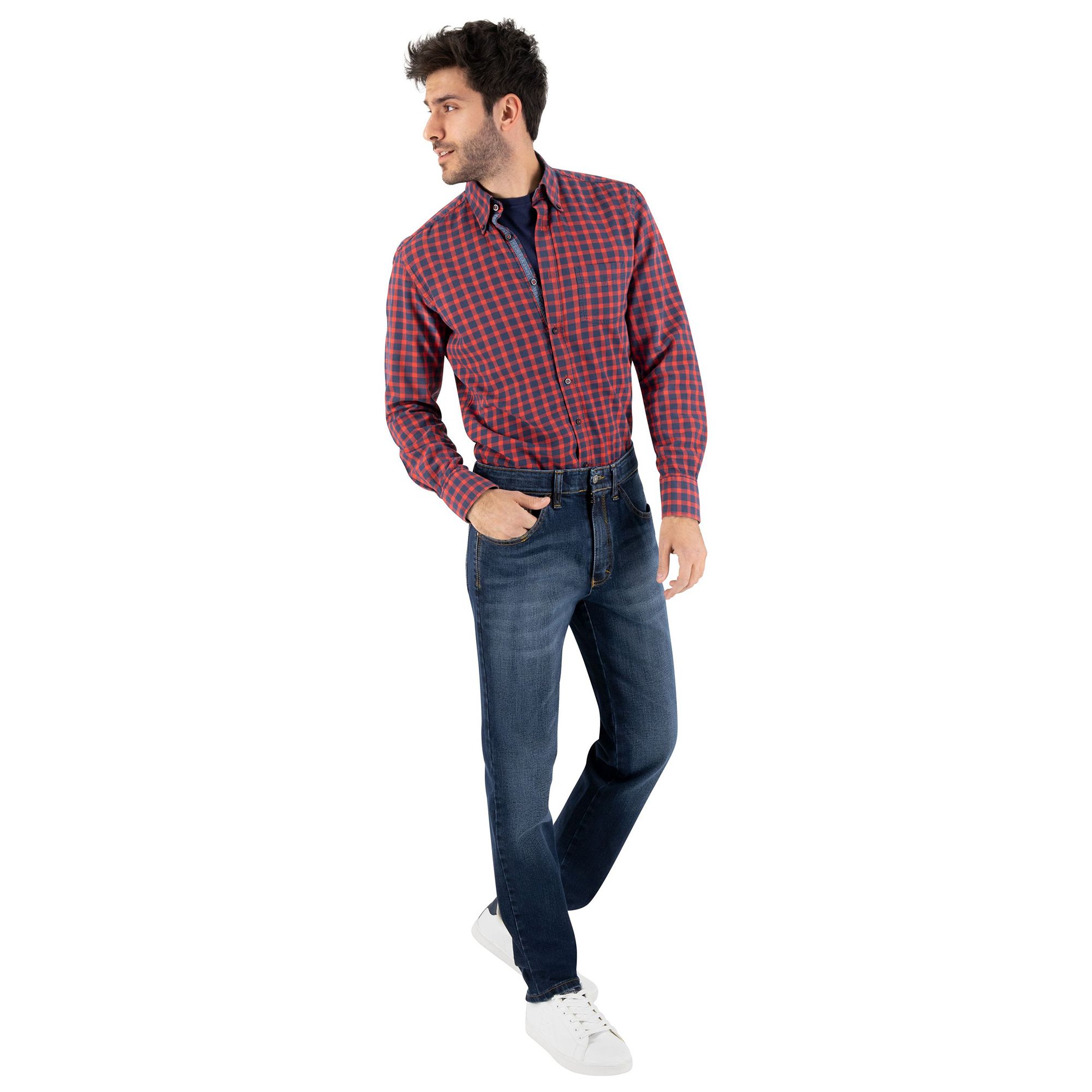 CLUB OF COMFORT® Jeanshose Henry 5-Pocket-Style High-Stretch Used Waschung