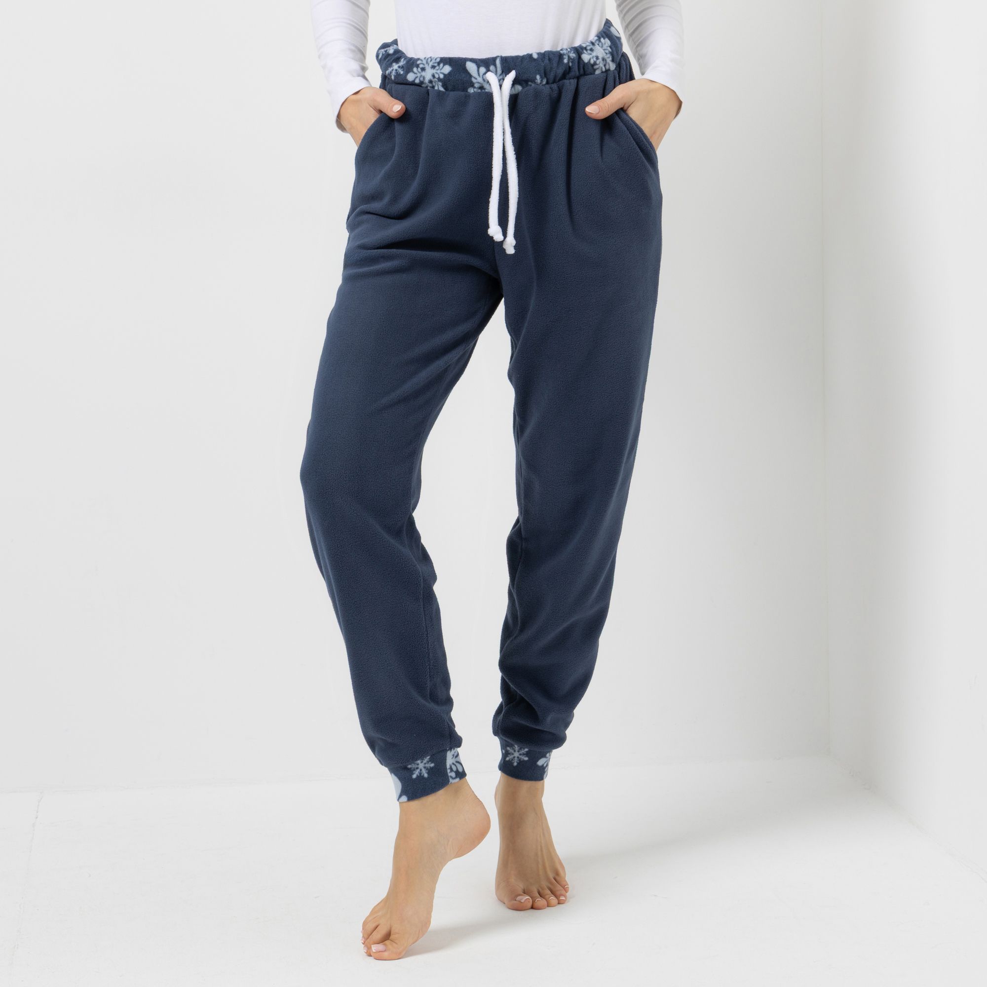 POLARSTERN Hose Mikrofaser Fleece Bund mit Kordelzug Seitentaschen