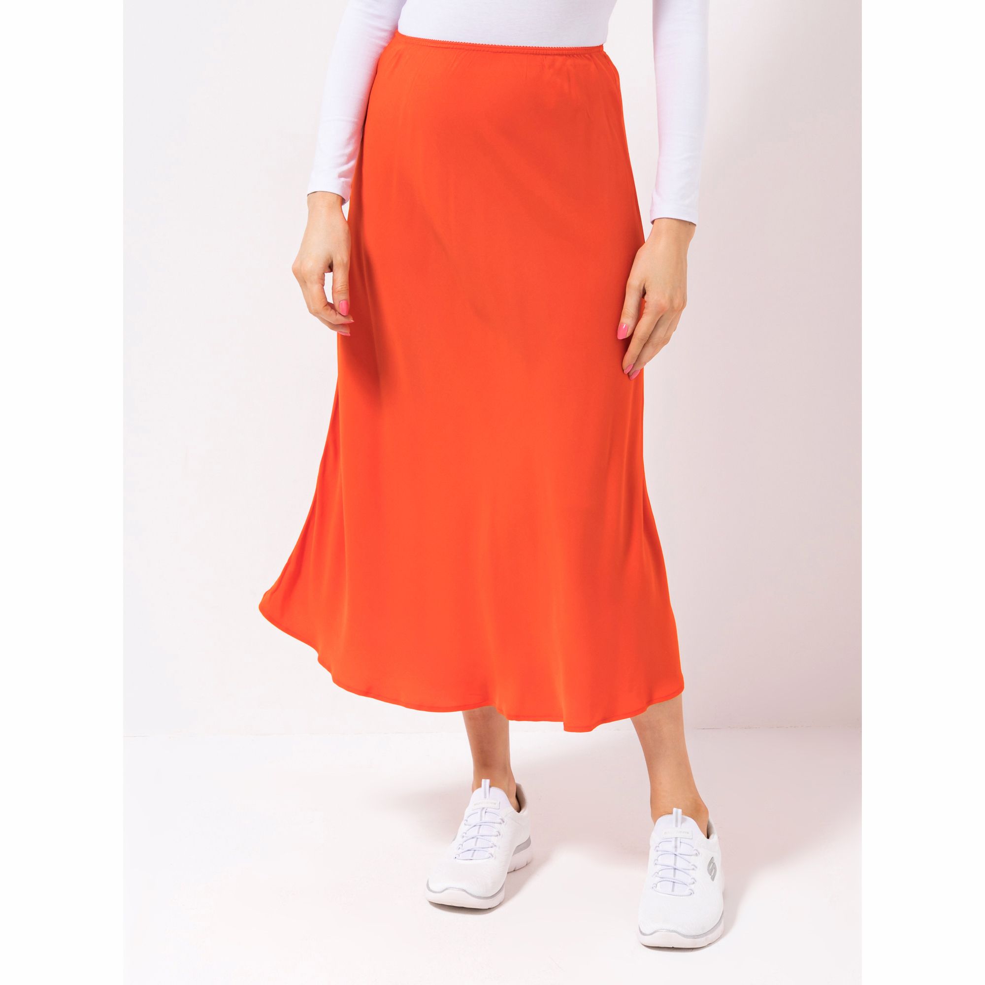 LOVELY SISTERS® Rock, 7/8-Länge Gummiband Wadenlang Knieumspielend