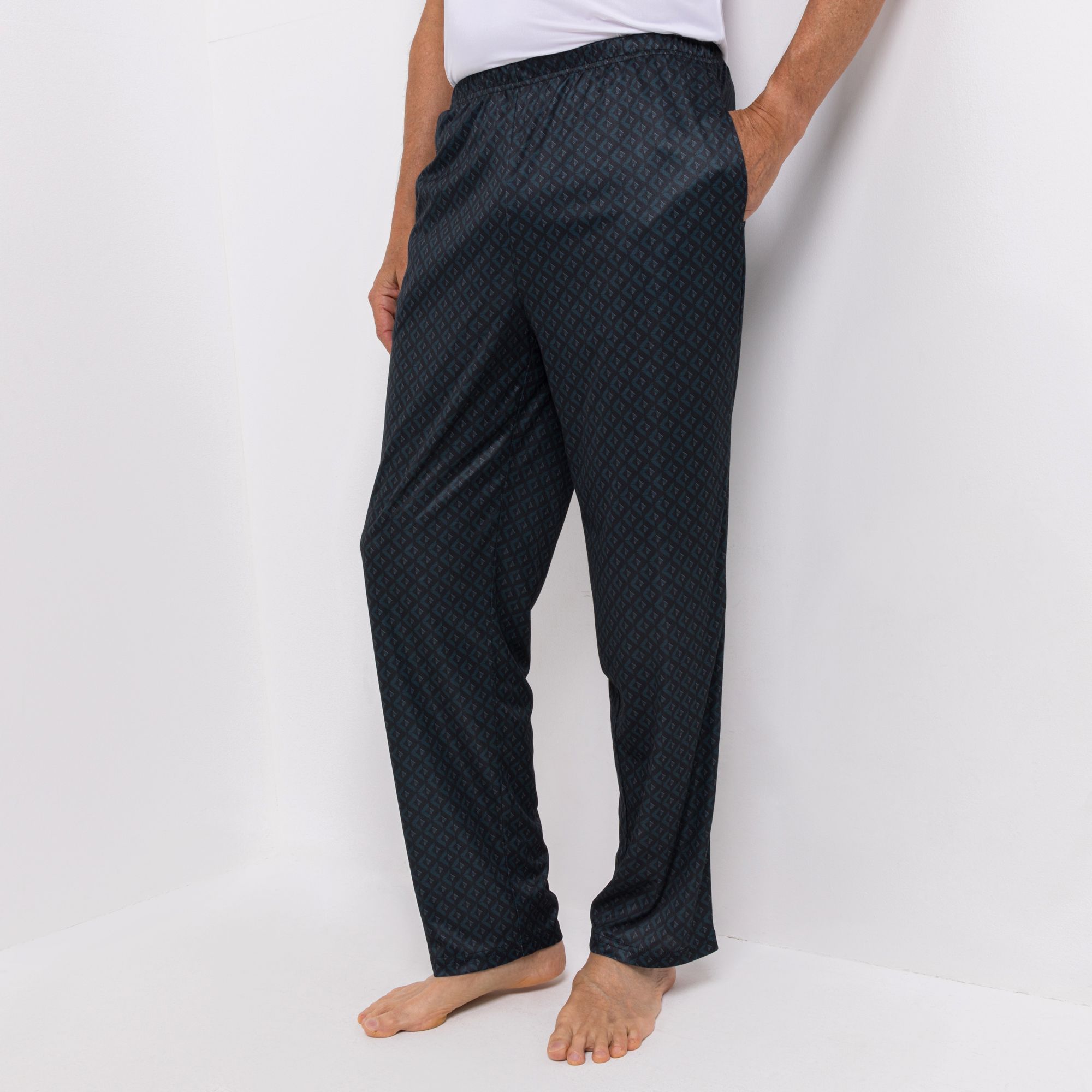 MEN'S TOUCH Hose Rundumdehnbund Mikrofaser schmale Passform