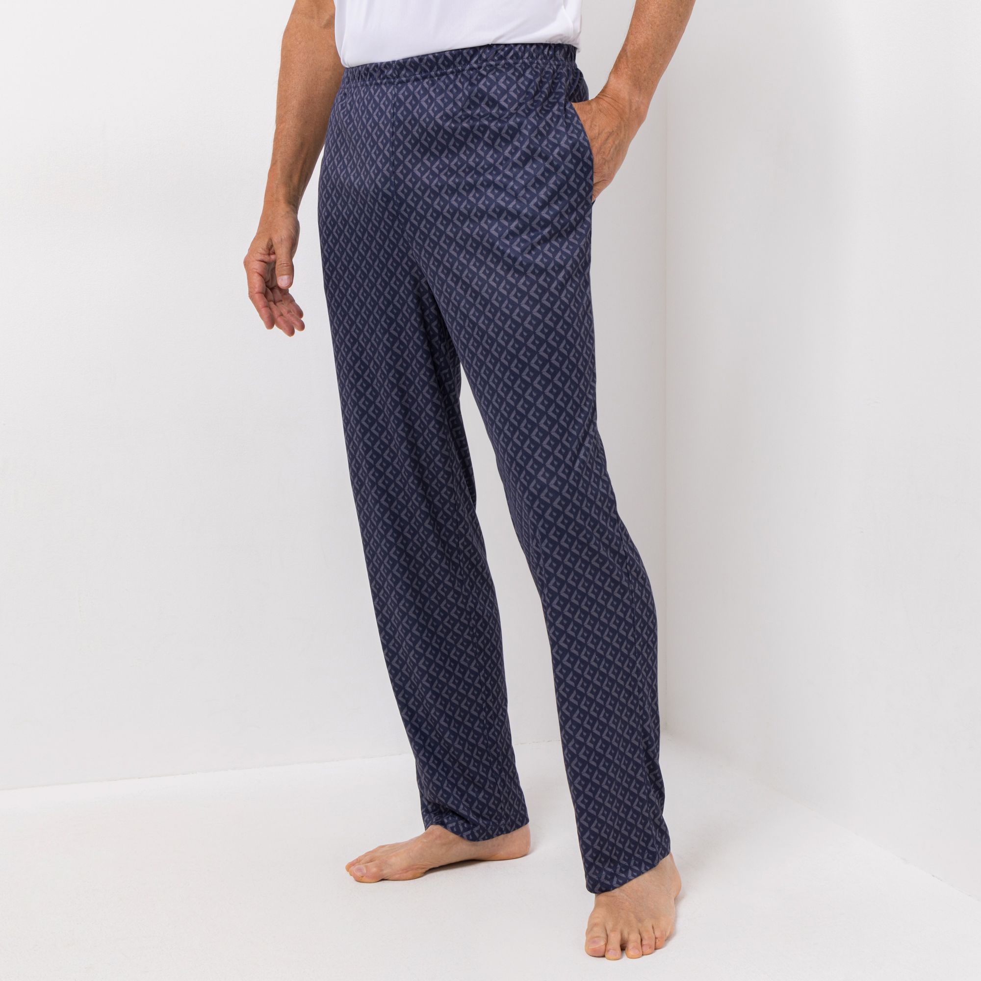 MEN'S TOUCH Hose Rundumdehnbund Mikrofaser schmale Passform