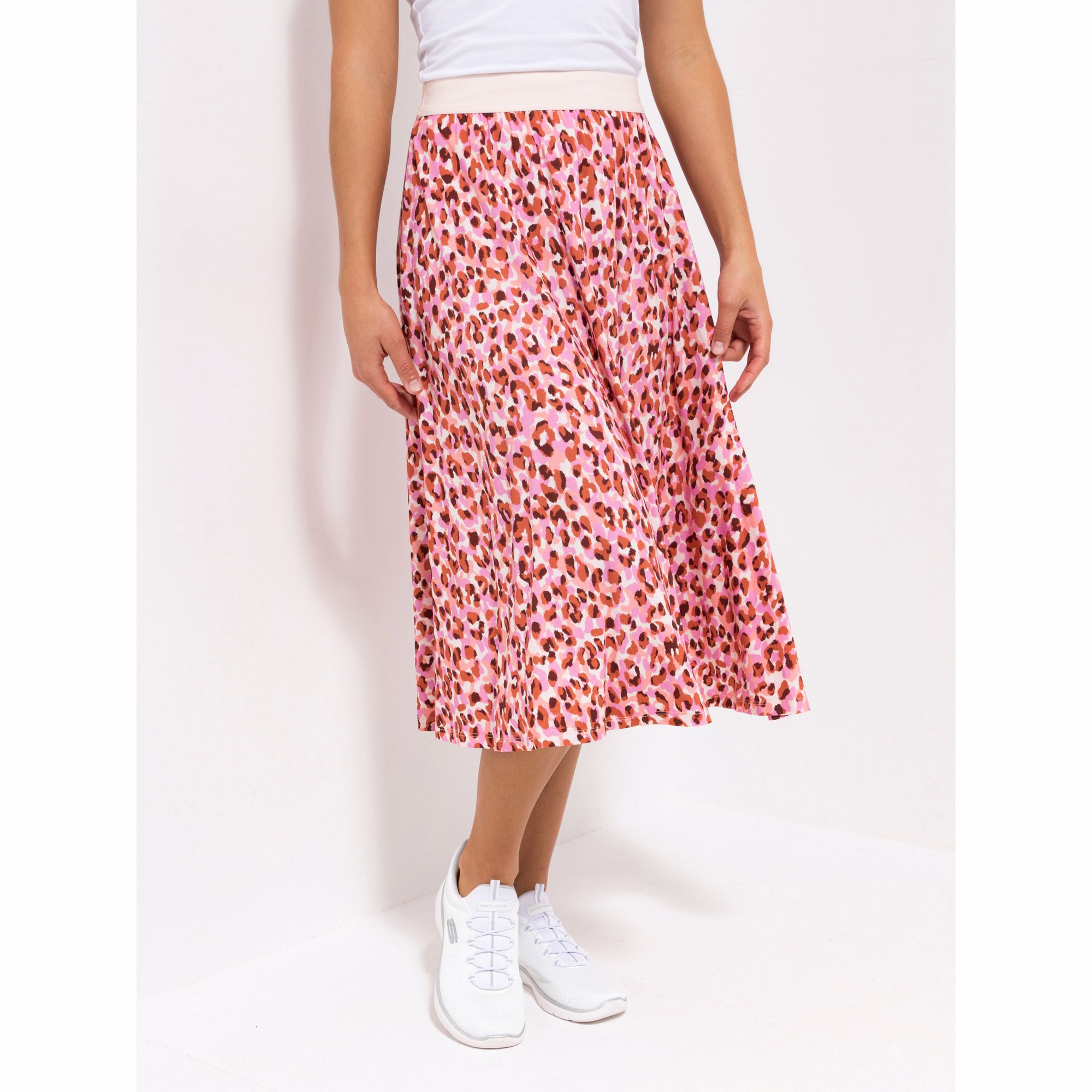 LYLA Rock elastisches Ripsband wadenumspielend Allover-Druck