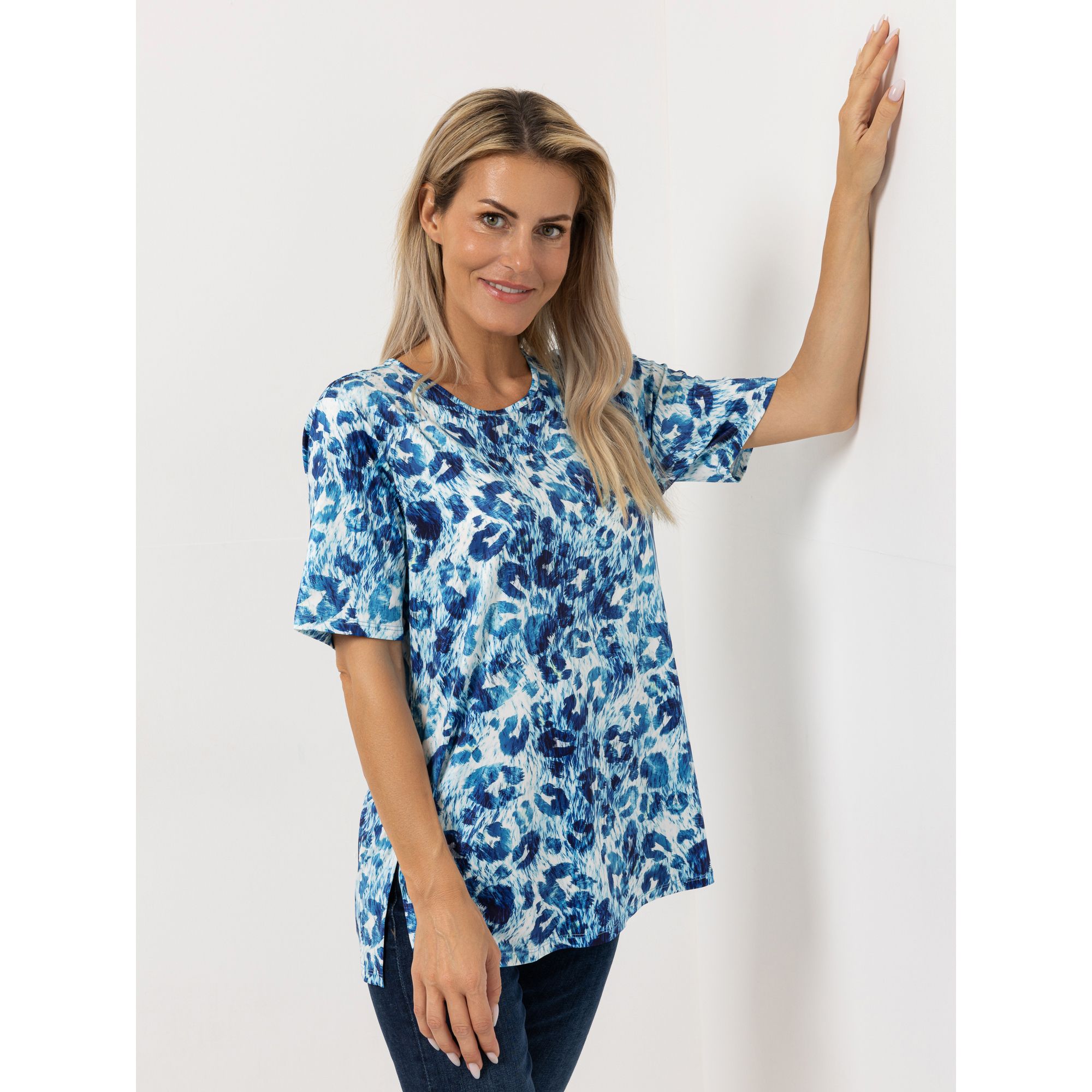 IN-PRINT Shirt 1/2-Arm Rundhalsausschnitt bedruckt