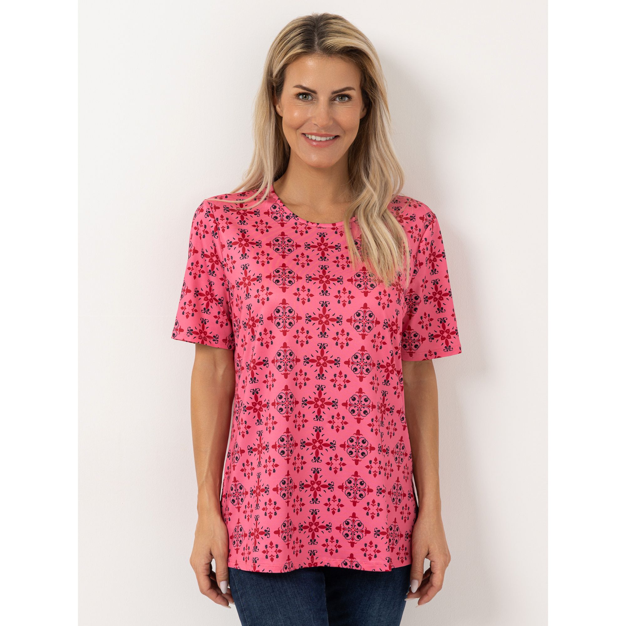 IN-PRINT Shirt 1/2-Arm bedruckt Rundhalsausschnitt