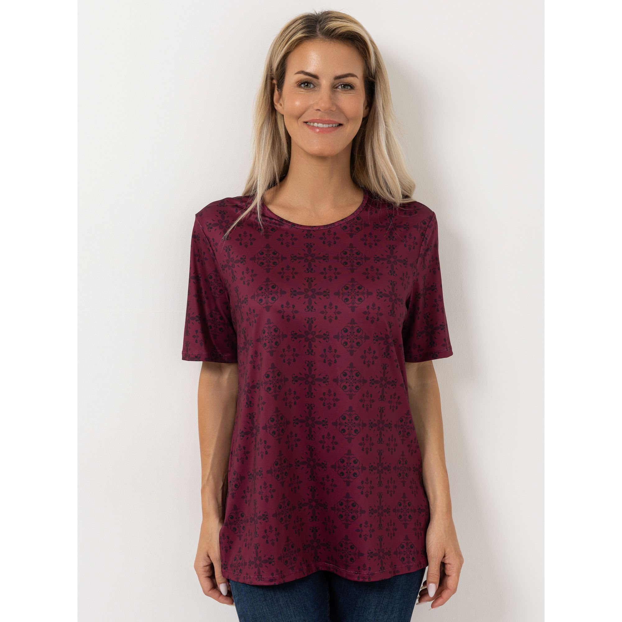 IN-PRINT Shirt 1/2-Arm bedruckt Rundhalsausschnitt