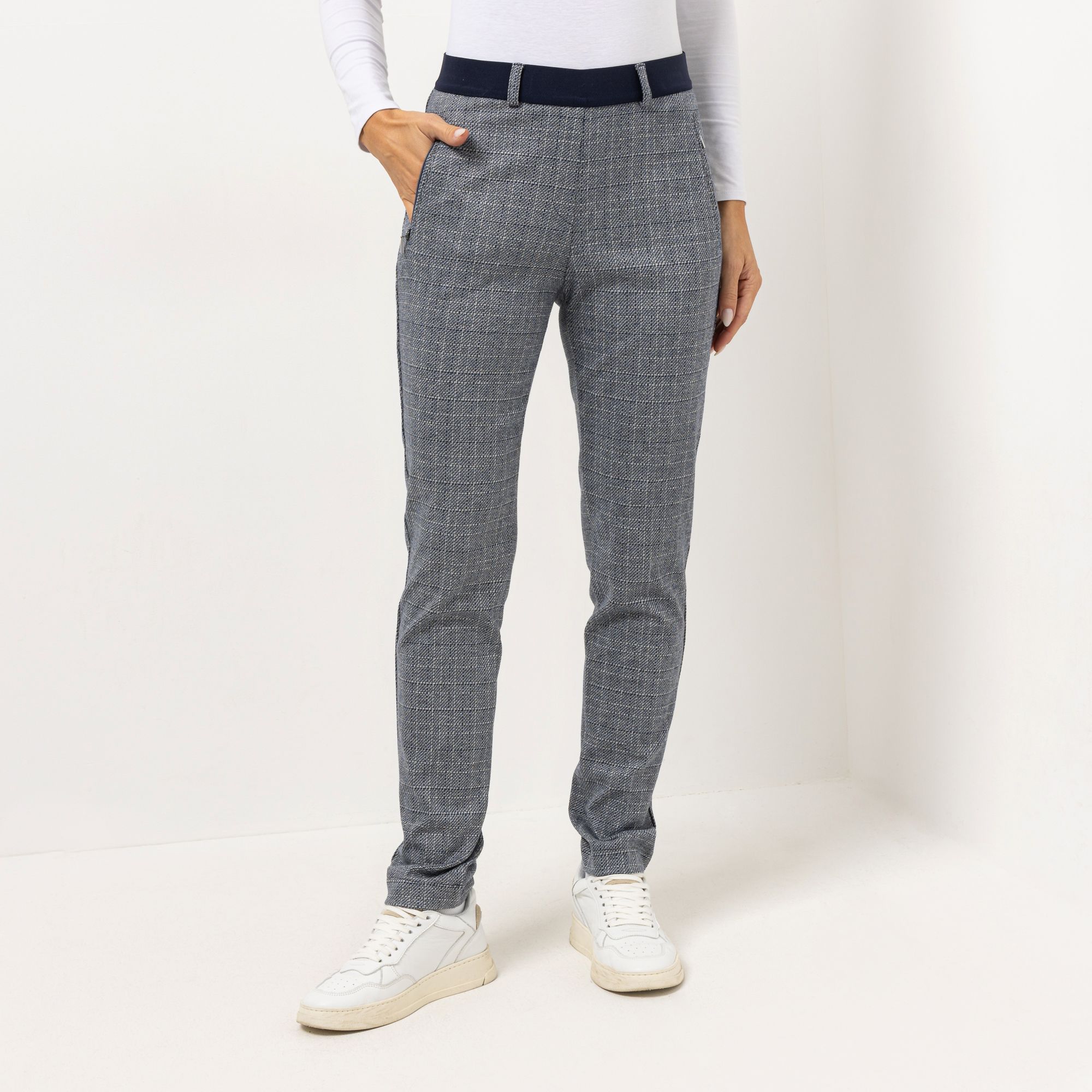 RAPHAELA BY BRAX Hose Lillyth 700 Rundumdehnbund Super-Slim-Fit Allover-Druck