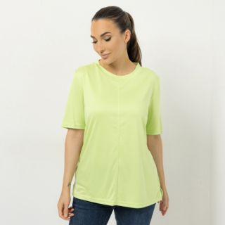 JERYMOOD HOMEWEAR Shirt, 1/2-Arm Rundhalsausschnitt mit Stehkragen Seitenschlitzen