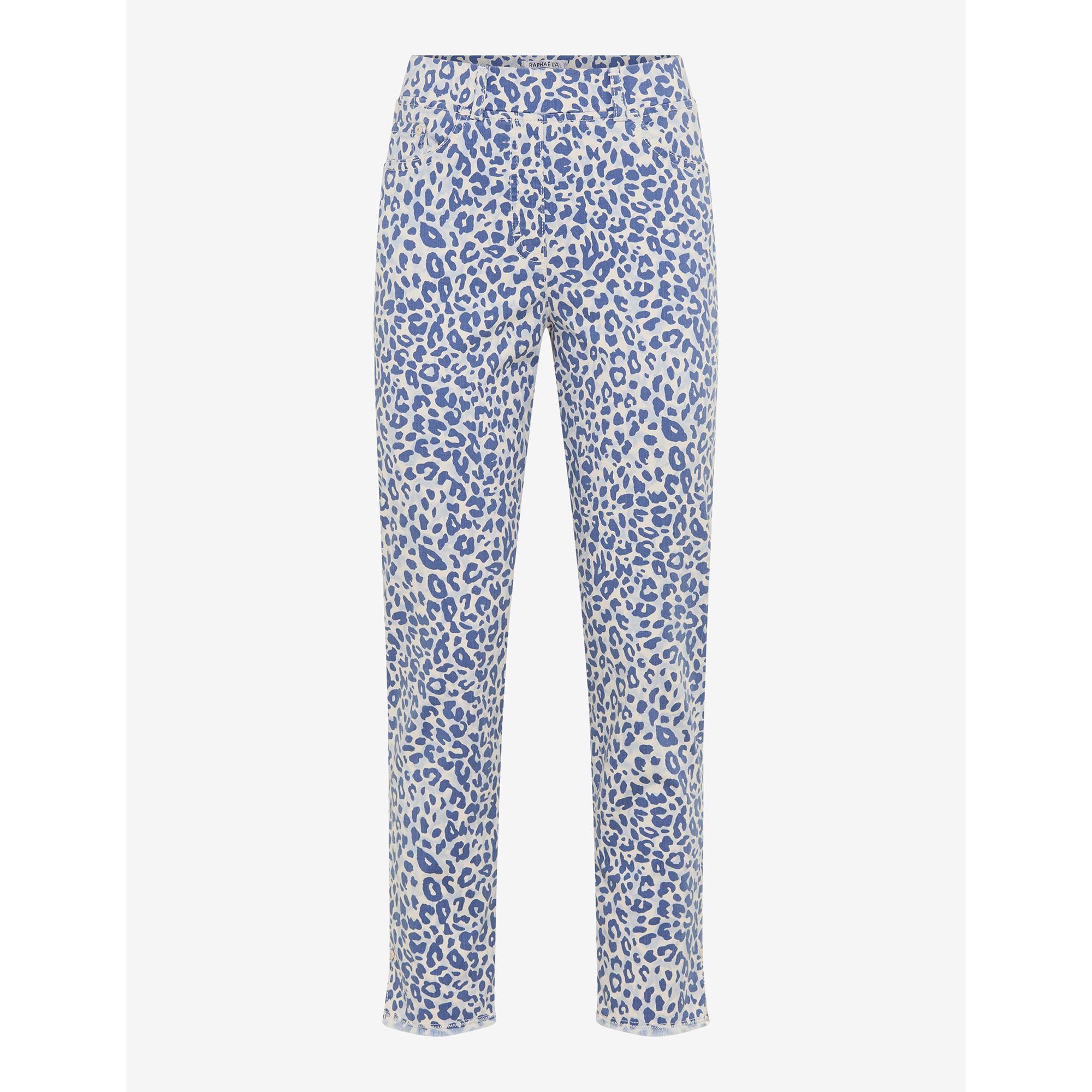 RAPHAELA BY BRAX Jeans Lavina Fringe Gummibund Super-Slim-Fit Allover-Druck