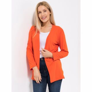 IN-PRINT Cardigan 1/1-Arm offene Front leger-weit
