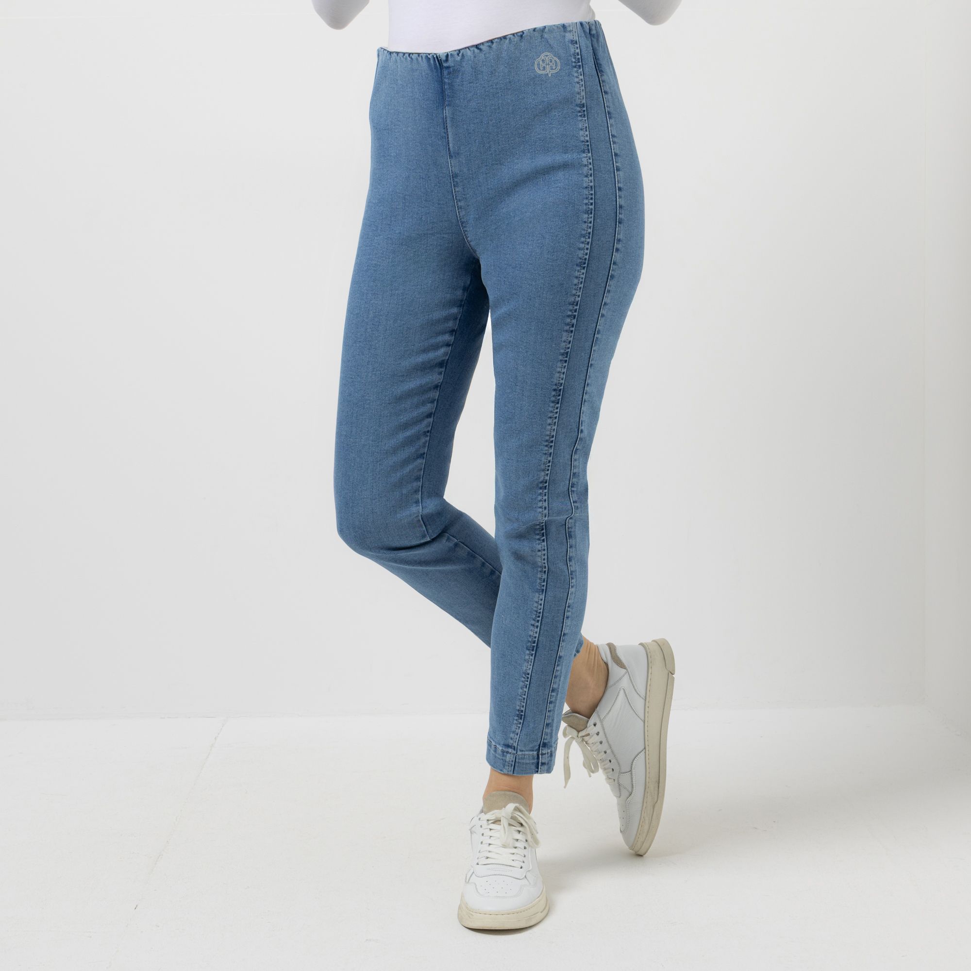 AMINATI® Jeggings Rundumdehnbund Seitenstreifen knöchellang