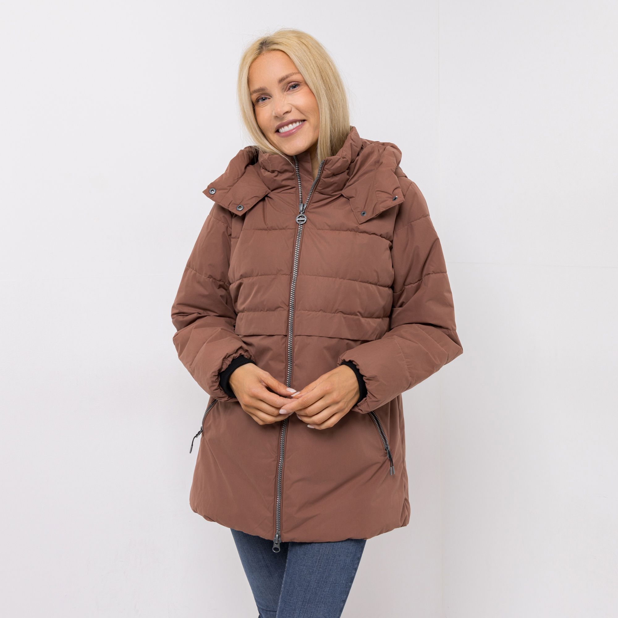 CENTIGRADE ACTIVE Funktionssteppjacke 2-Wege-Reißverschluss Windstopperbündchen Reißverschlusstaschen