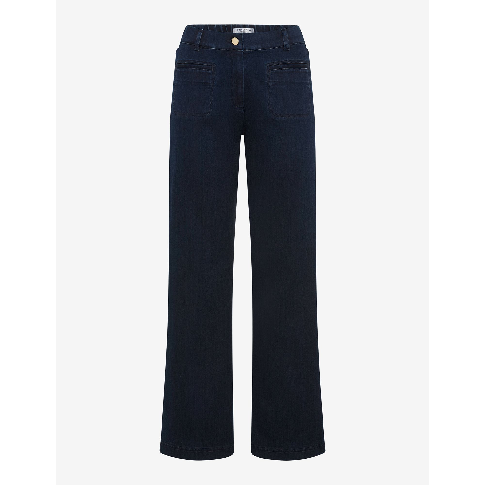 RAPHAELA BY BRAX Jeans Peggy Flared Slim-Fit weites Bein Swarovski Elemente