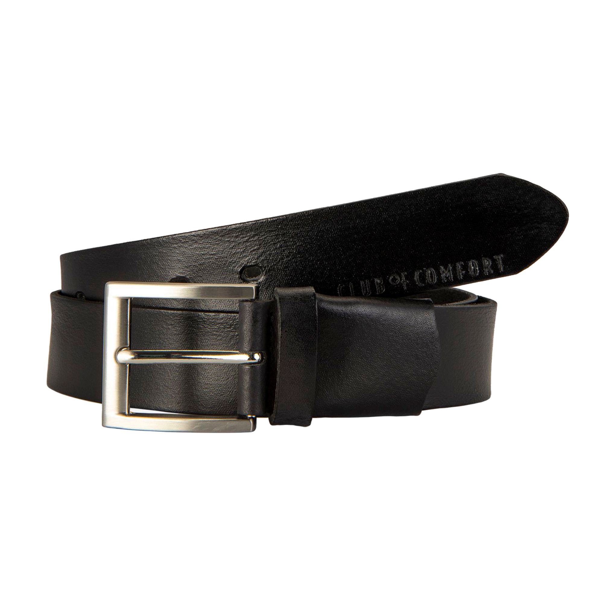 CLUB OF COMFORT® Herrengürtel Glattleder Stretcheinsatz Breite ca. 4cm