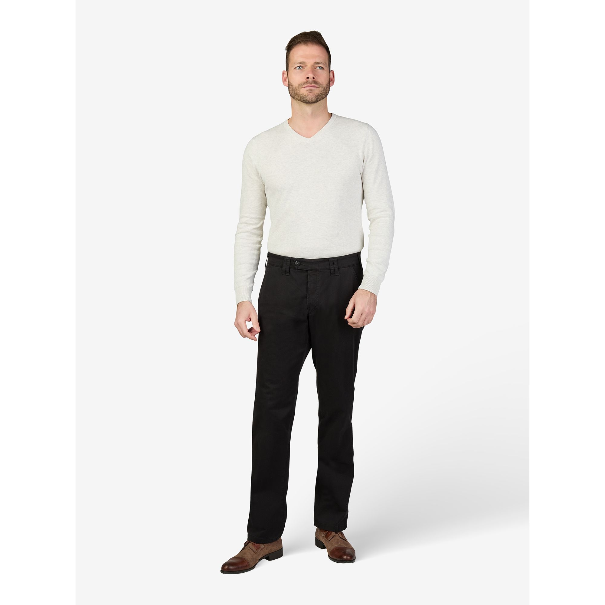 CLUB OF COMFORT® Hose Denver Chino-Style Komfortbund doppelter Hemdstopper