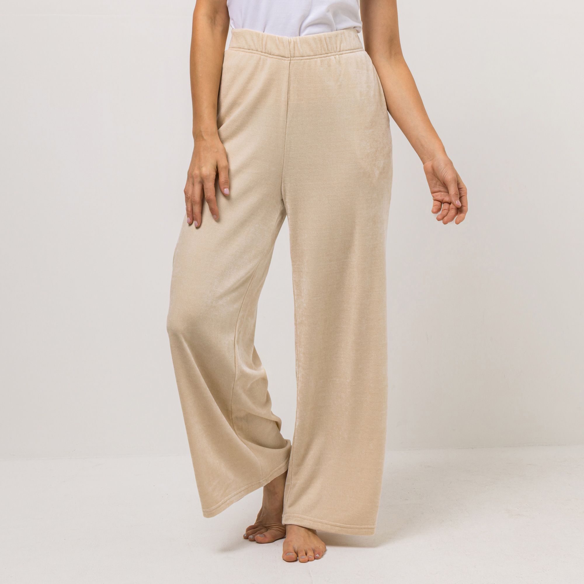 LITTLE ROSE Hose, lange Form Chenille Qualität Rundumdehnbund Einschubtaschen