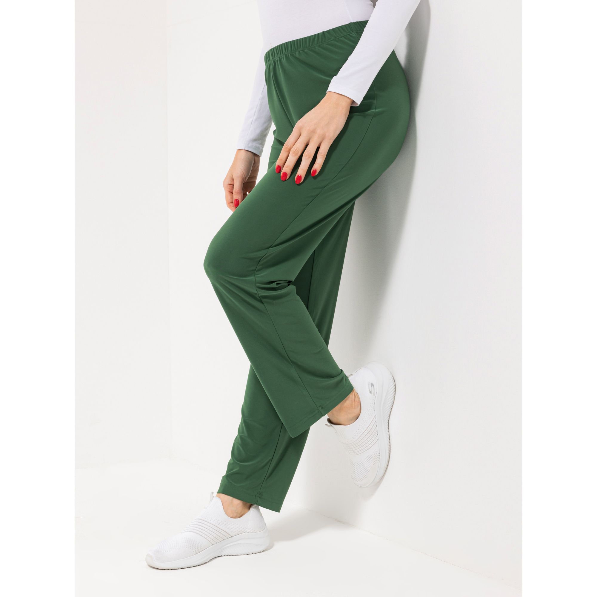 IN-PRINT Hose knöchellang Rundumdehnbund uni