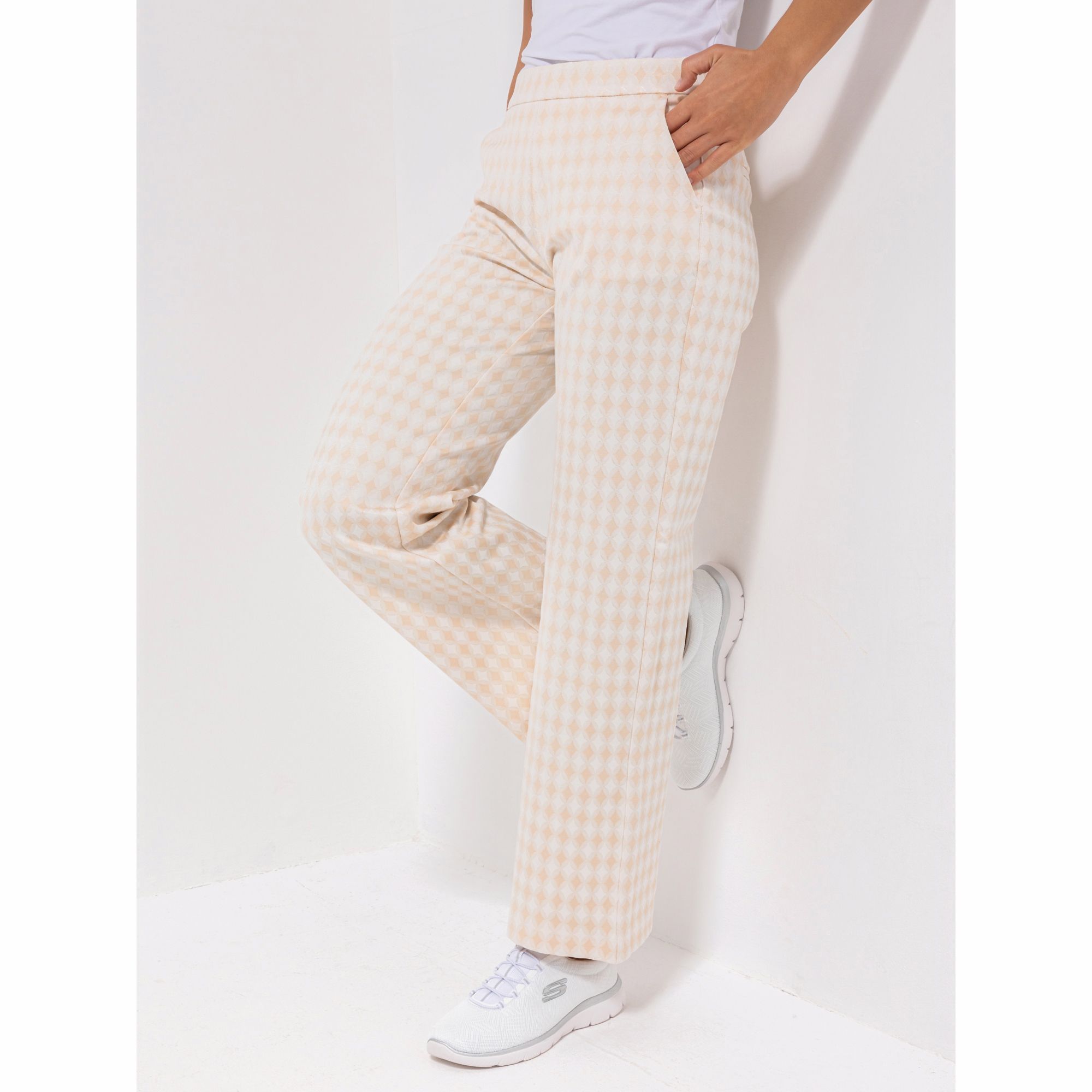 MAC Hose Chiara elastischer Bund Biesennähte vorne gerades Bein