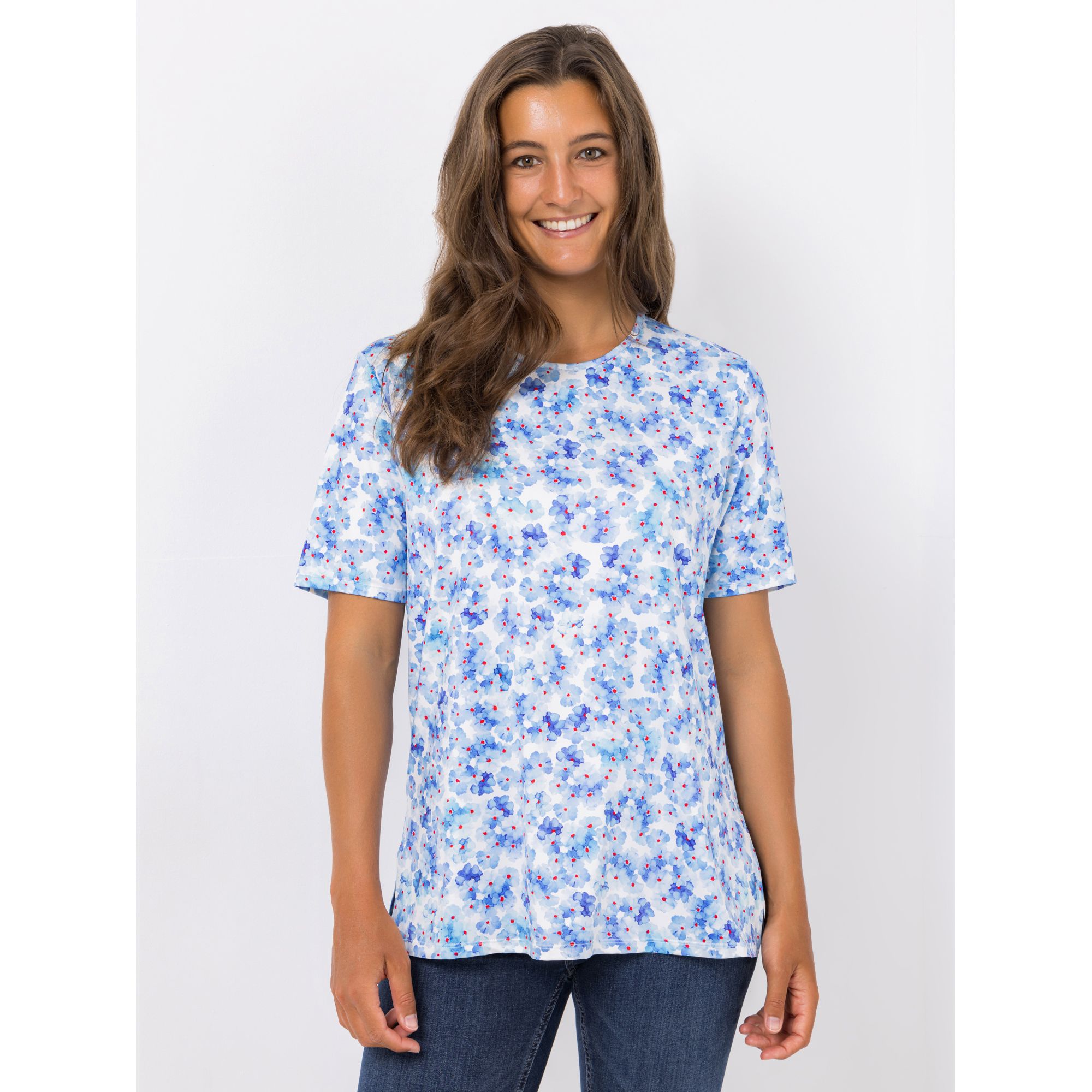 IN-PRINT Shirt 1/2-Arm bedruckt Rundhalsausschnitt