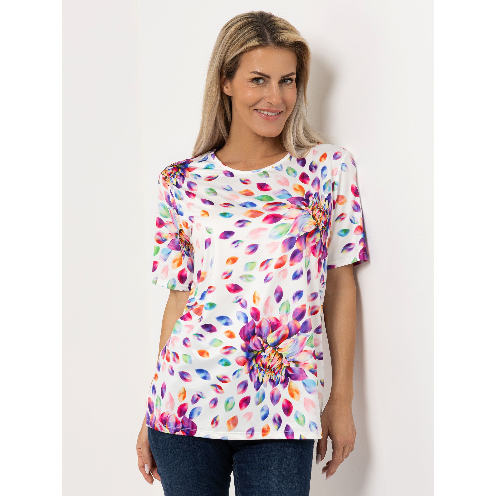 IN-PRINT Shirt 1/2-Arm bedruckt Rundhalsausschnitt