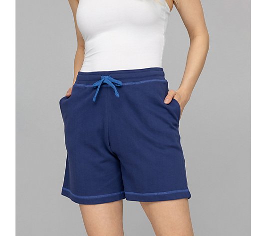 LYLA Homewear Shorts Sweat-Qualität Bindeband Seitentaschen