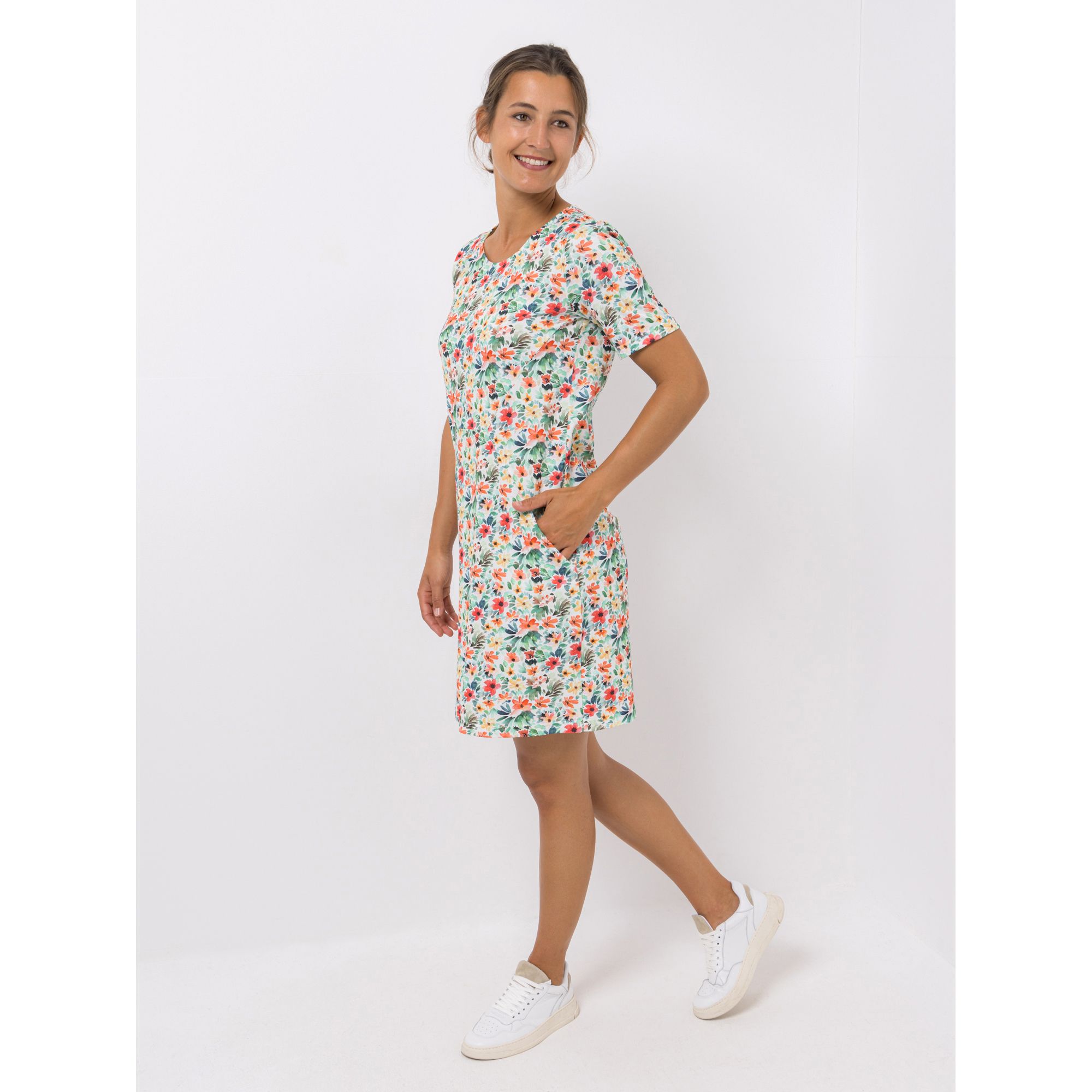 Green Cotton by Peter Hahn Kleid 1/2-Arm Style Louise gerade Form