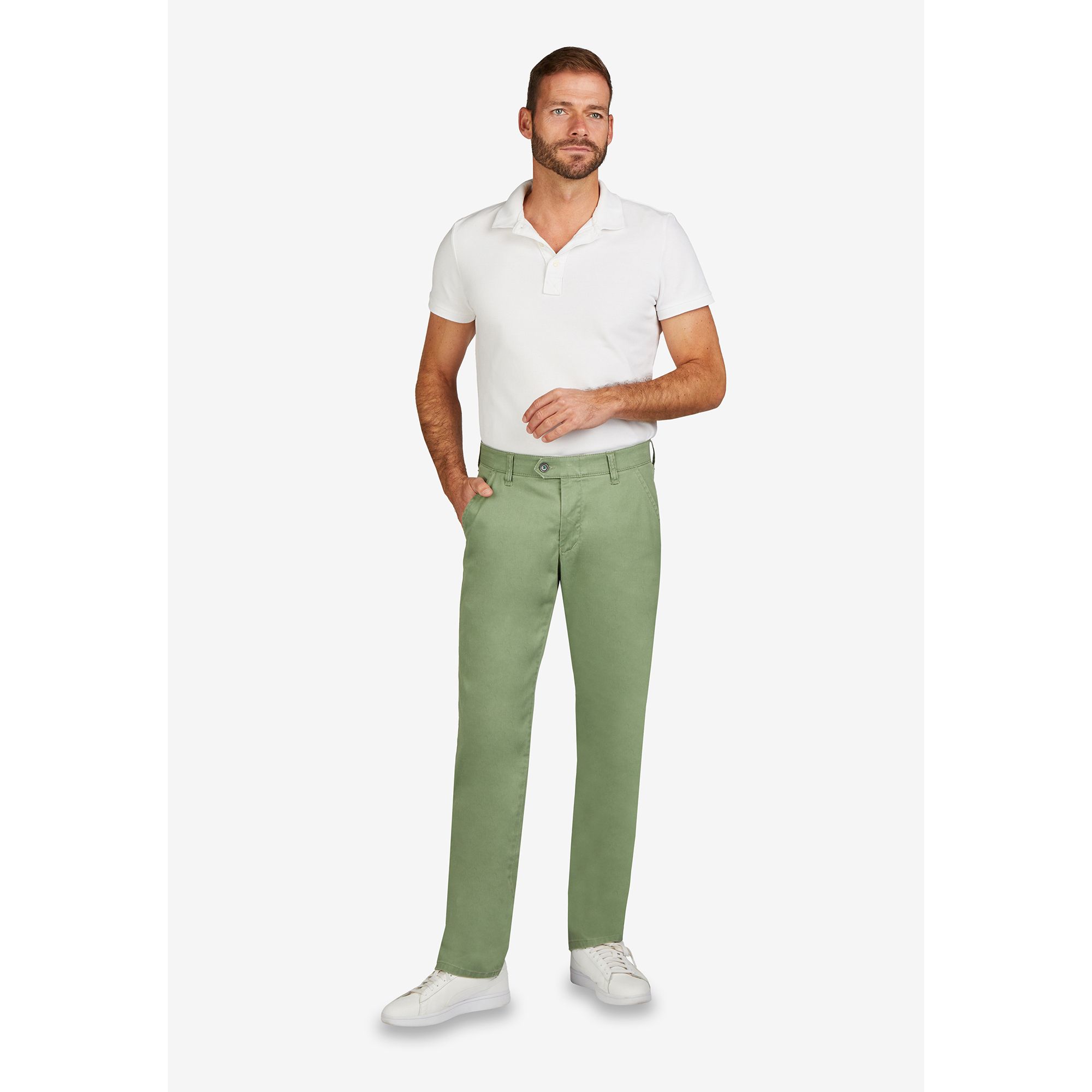 CLUB OF COMFORT® Herrenhose Denver Chino-Style High-Stretch Komfortbund