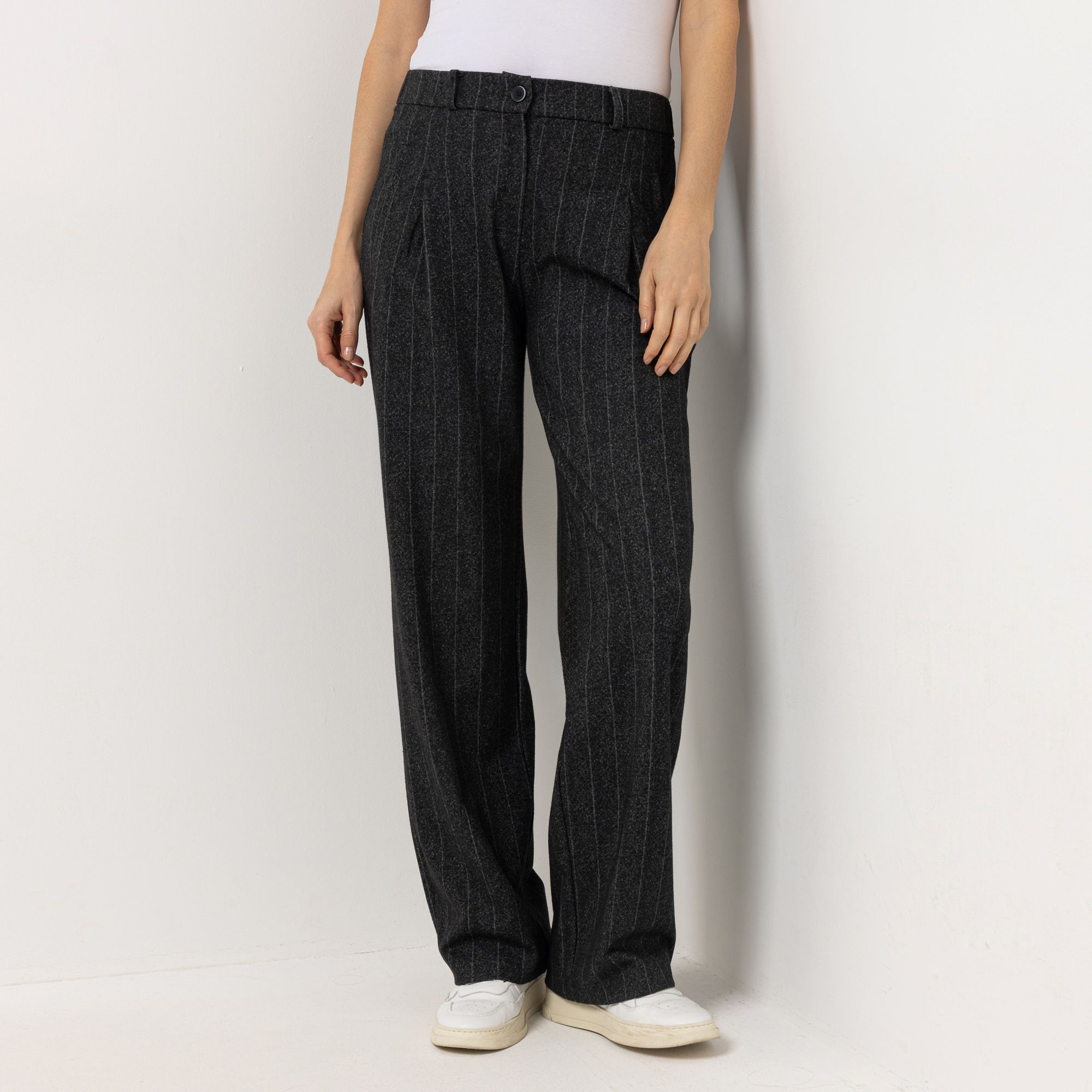 RAPHAELA BY BRAX Hose Peggy Flared Rundumdehnbund Marlenehose Streifen