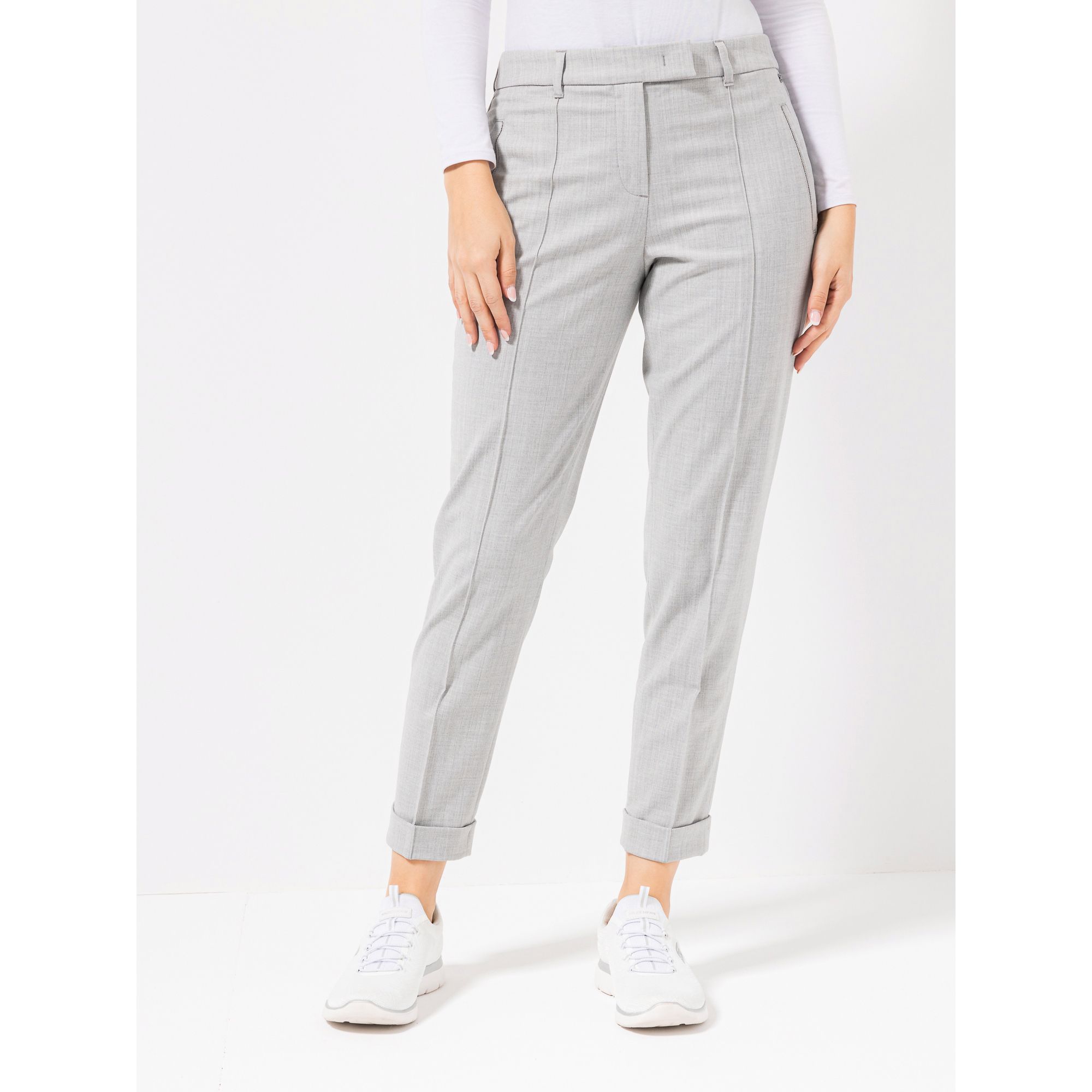 BASLER® Hose, 7/8-Länge Regular Fit normale Leibhöhe Häkchenverschluss